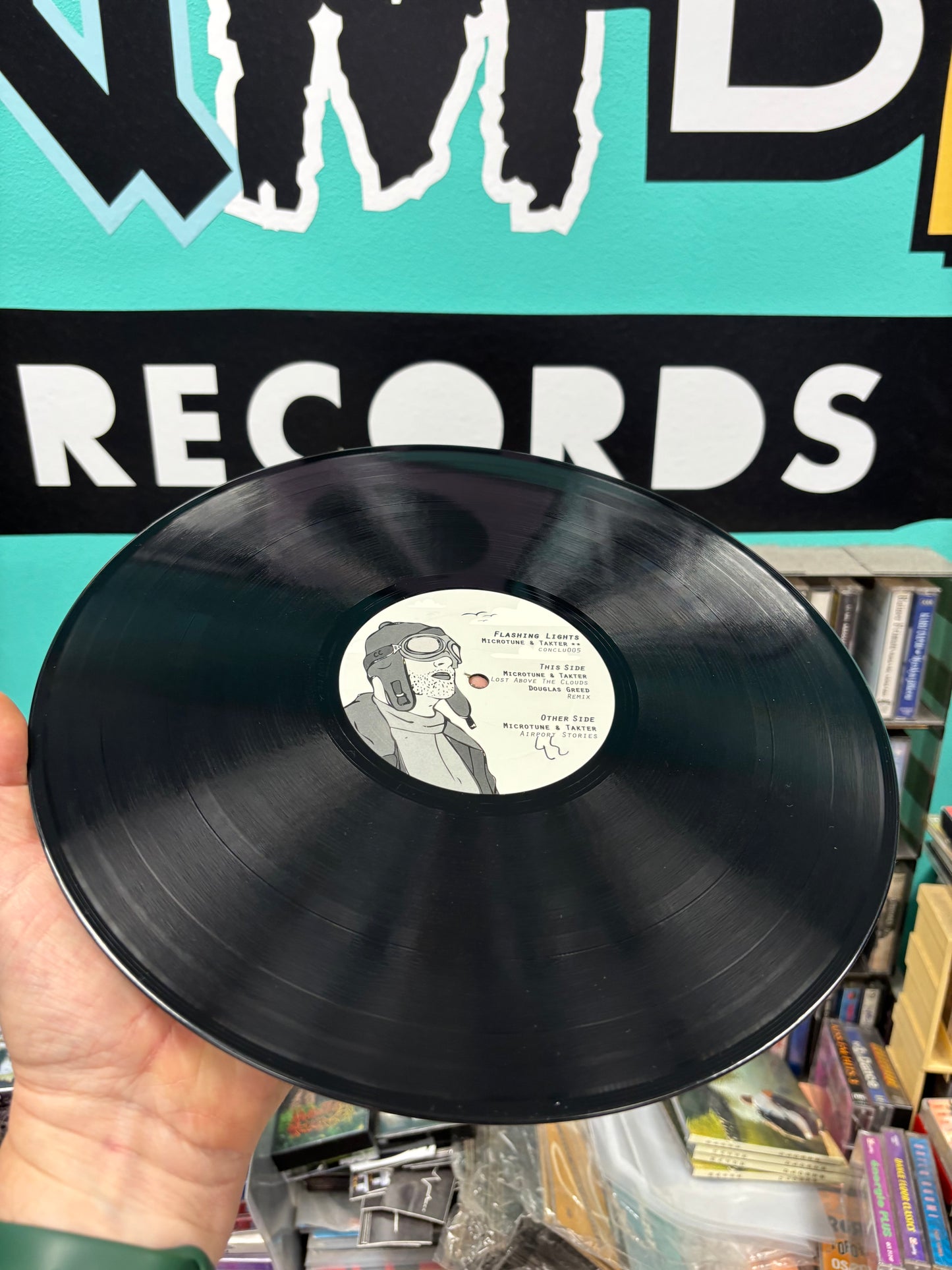 Microtune & Takter: Flashing Lights, 12inch, Only pressing, Concorde Club Recordings, Germany 2010