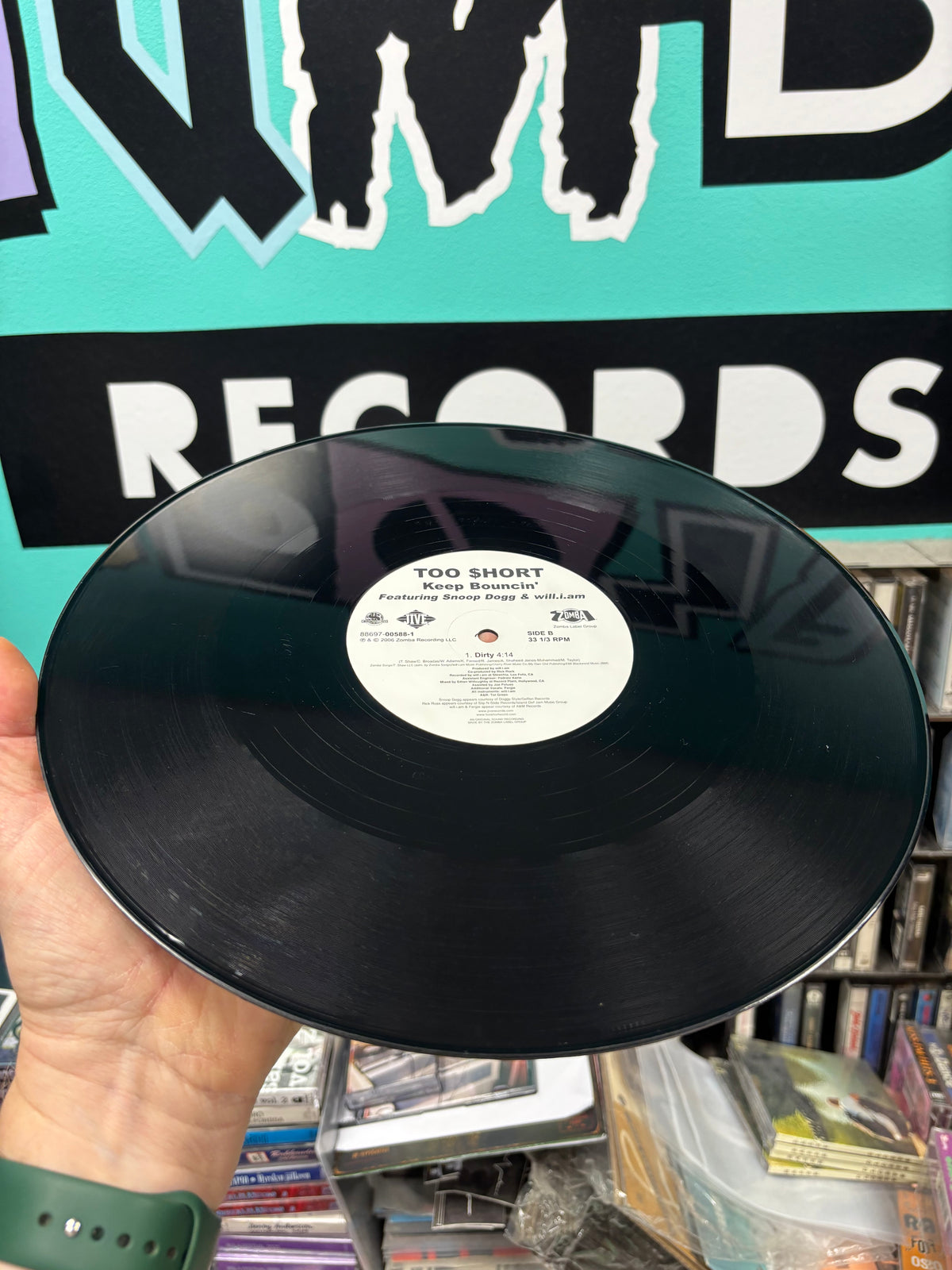 Too $hort: Keep Bouncin’, 12inch, 1st pressing, Only official vinyl pressing, Jive, US 2006
