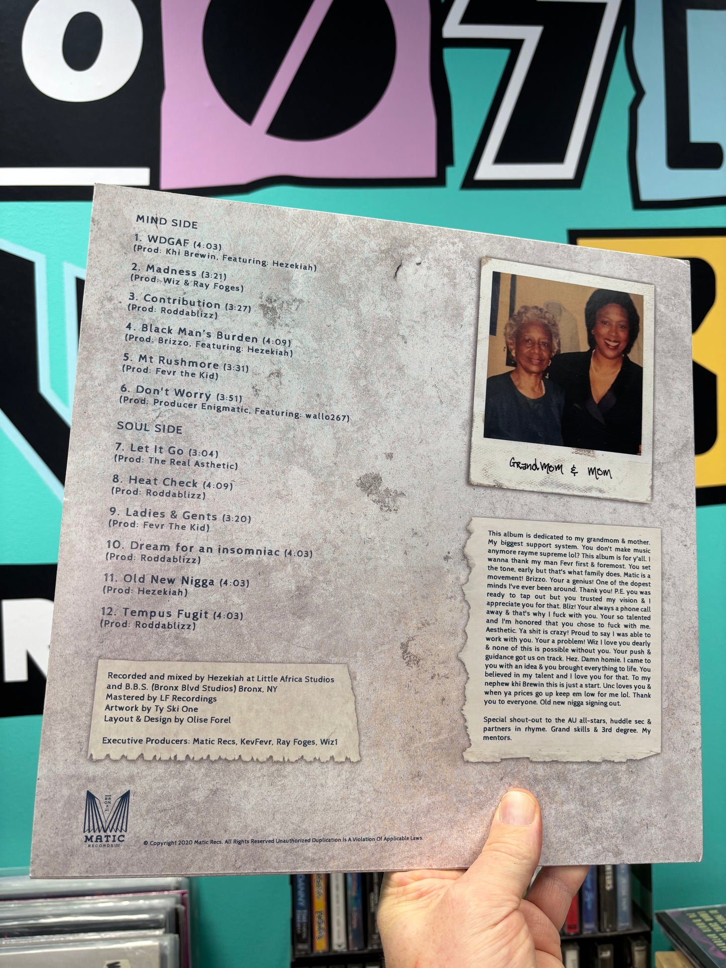 Ray Foges: Old New Nigg@, LP, Only pressing, Transparent/Blue Splatter, Matic Records, US 2020