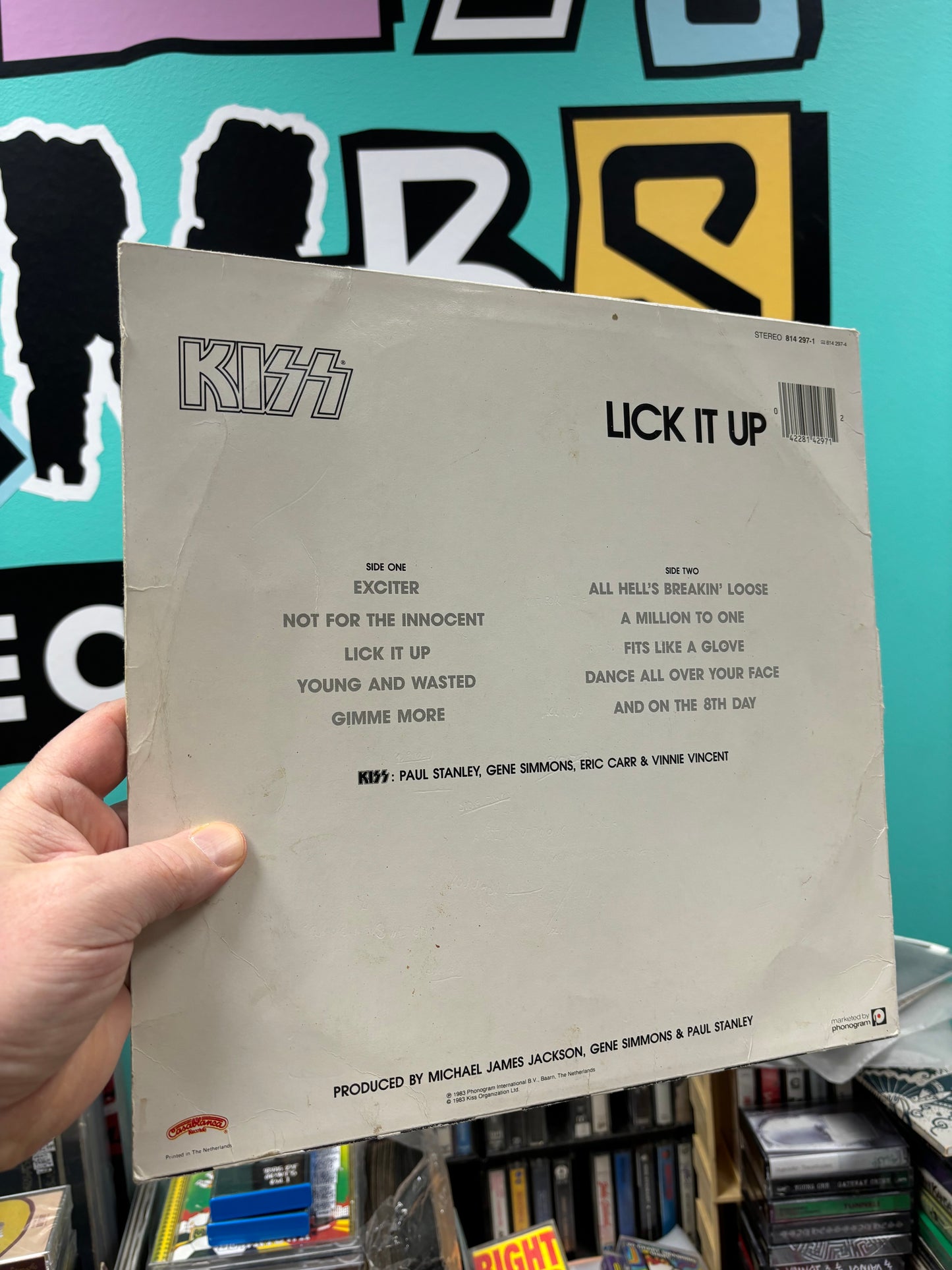 Kiss: Lick It Up, LP, Casablanca, Finland 1983