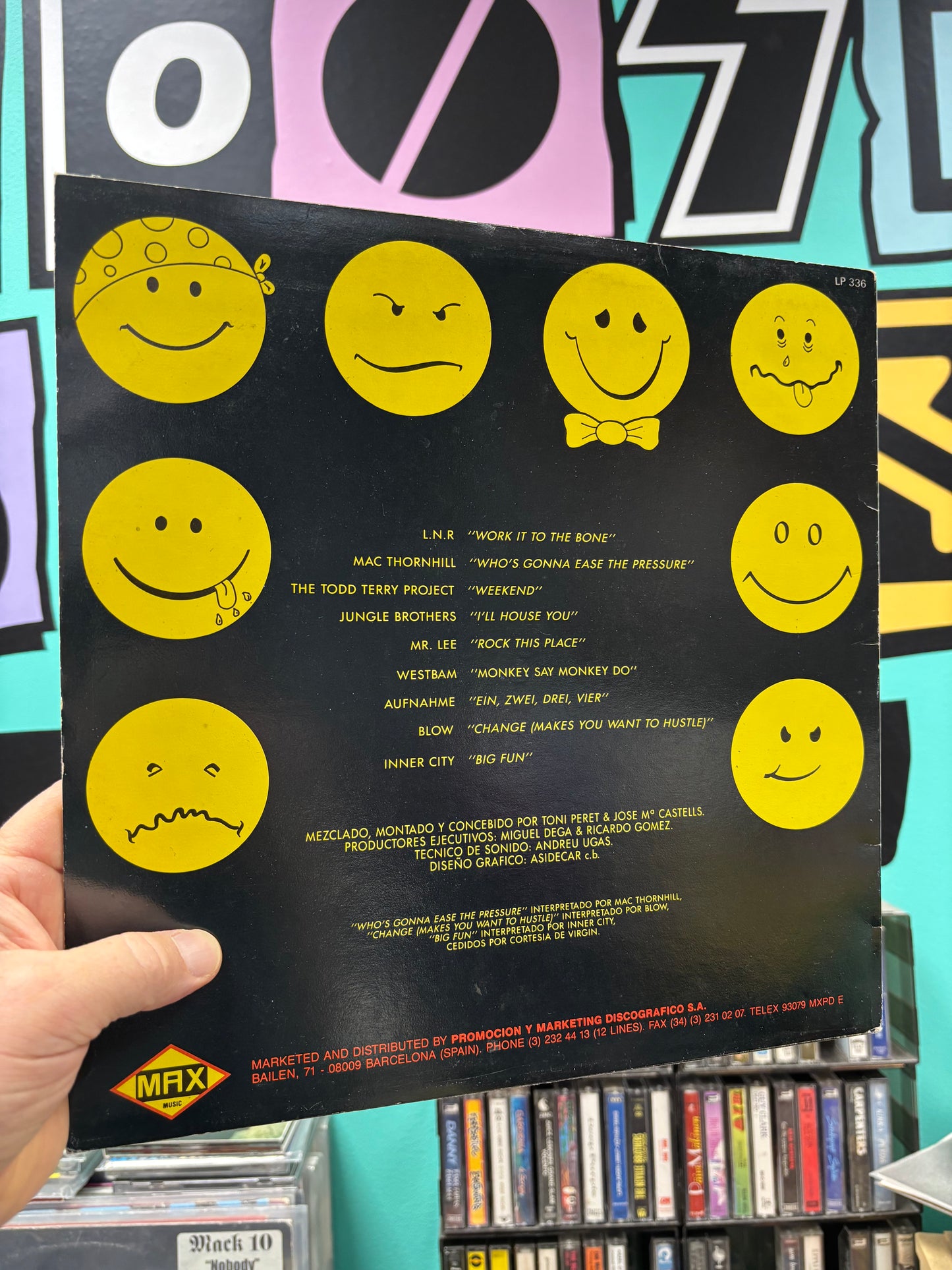 Acid Mix, LP, Compilation, Partially Mixed, 1st pressing, Only LP version, Max Music, Spain 1989
