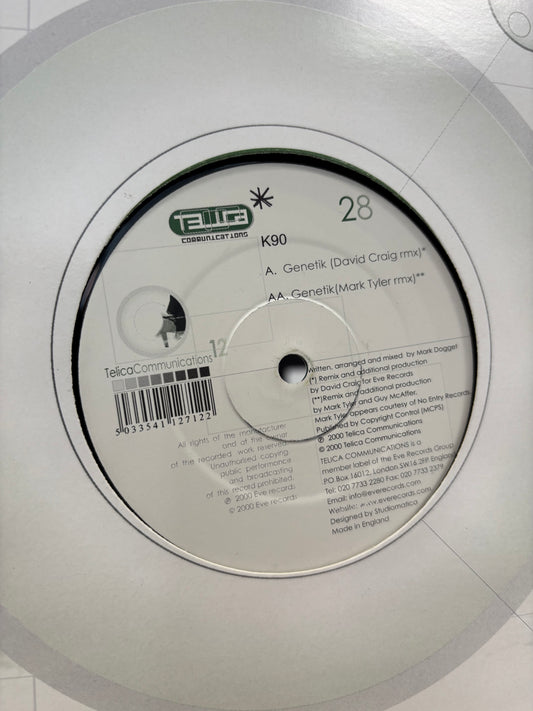 K90: Genetik (Remixes), 12inch, Telica, UK 2000