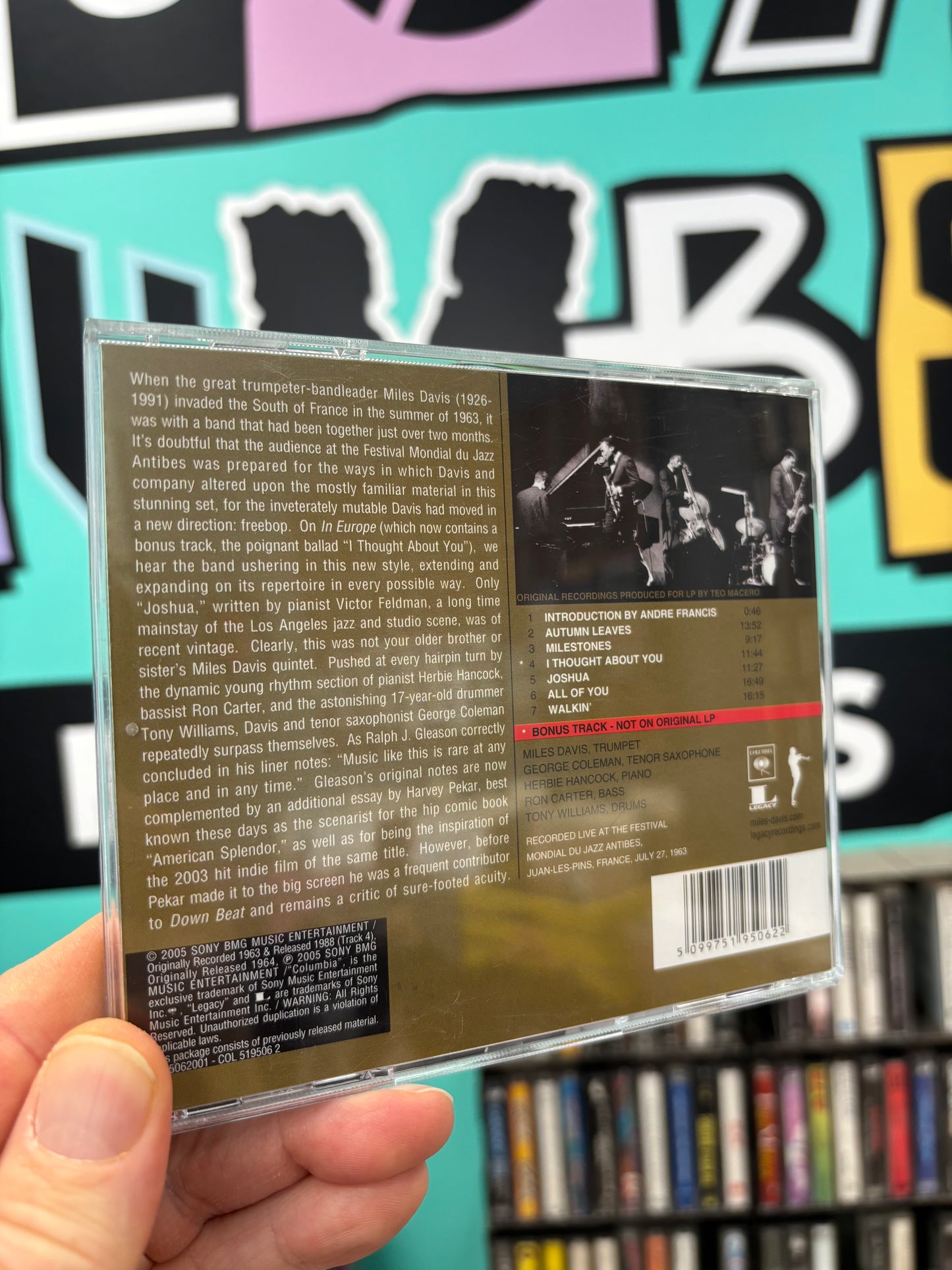 Miles Davis: Miles Davis In Europe, CD, reissue, remastered, Columbia, Legacy, Europe 2005