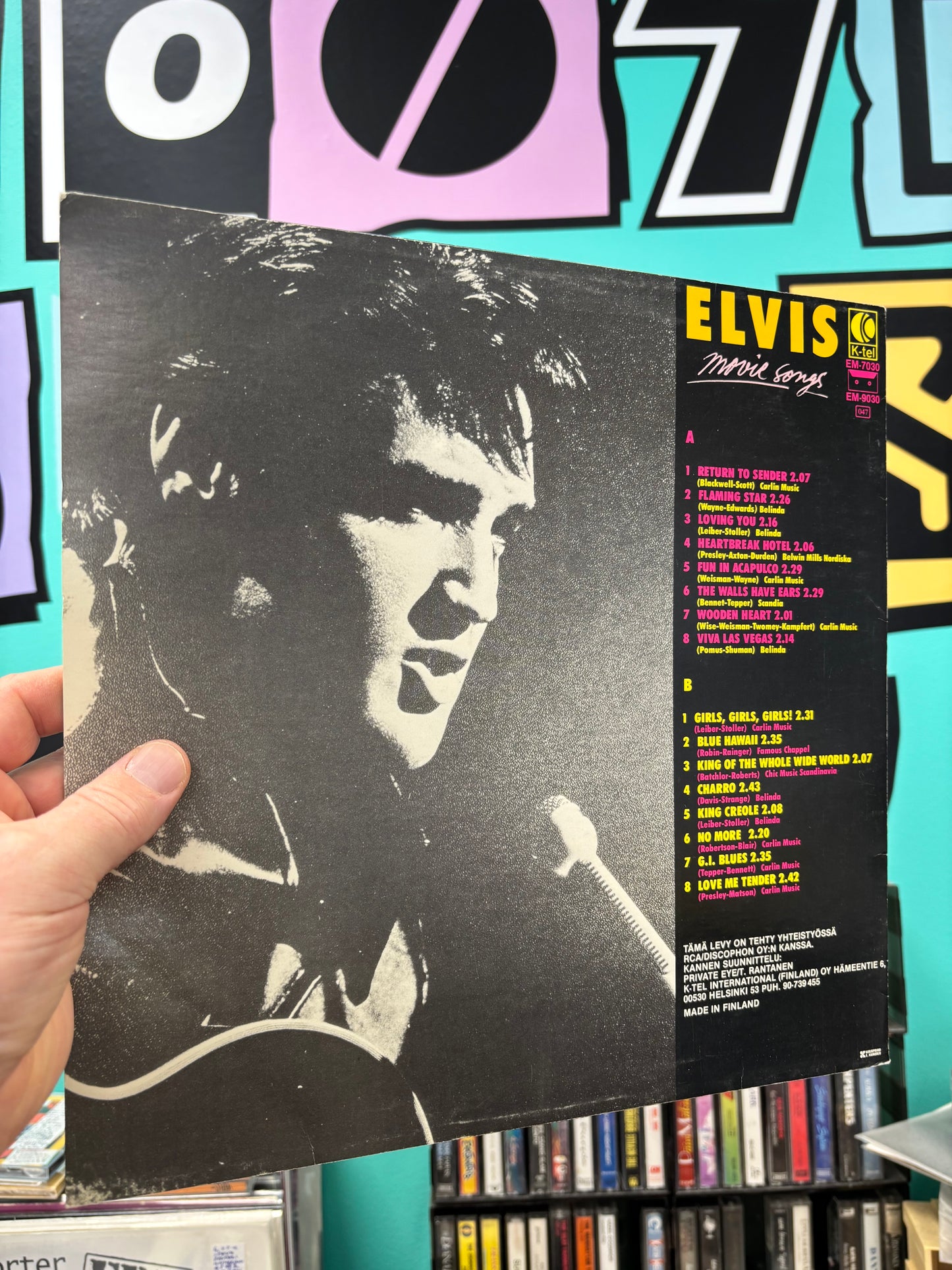 Elvis Presley - Elvis Movie Songs, LP, K-Tel, Finland 1982