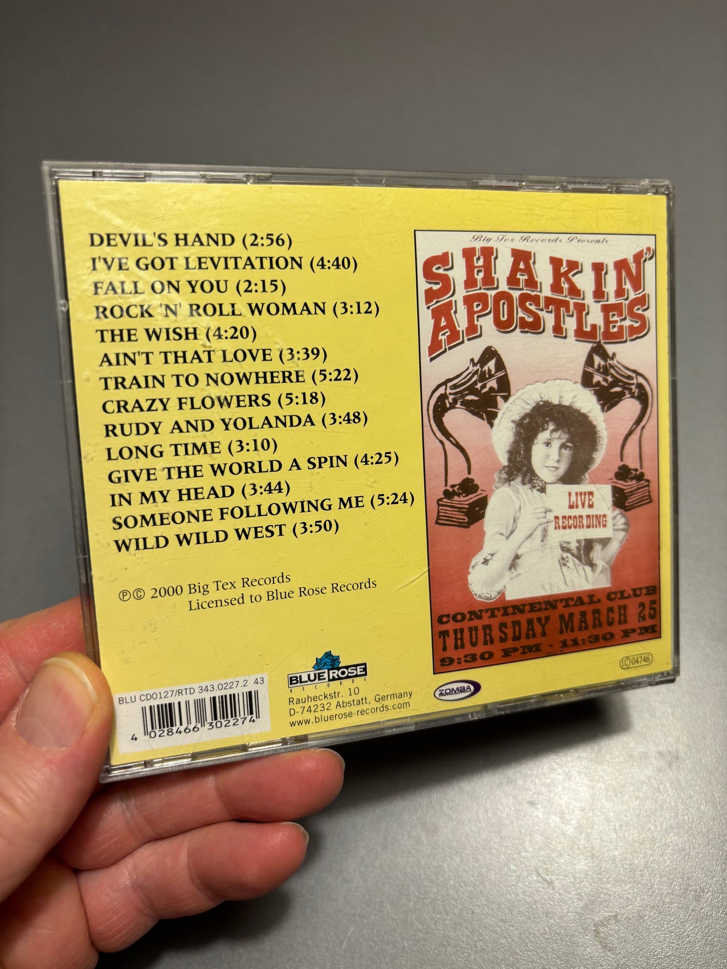 Shakin’ Apostles: Too Hot For Snakes, CD, Blue Rose Records, Germany 2000
