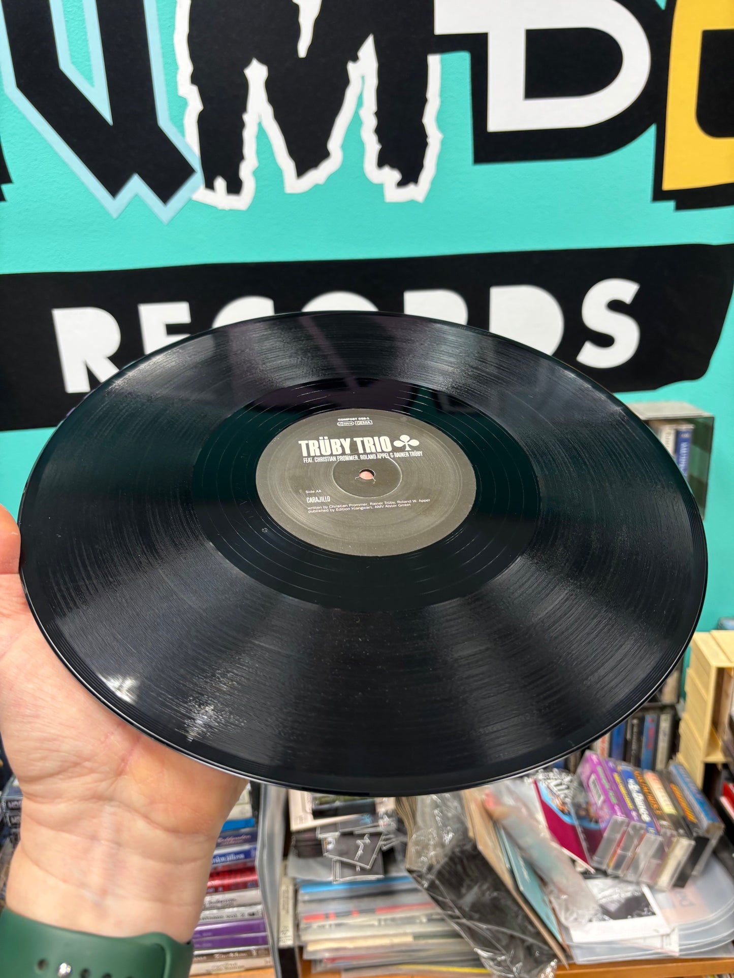 Trüby Trio: A-Go-Go/Carajillo, 12inch, Only official pressing, Compost Records, Germany 1999