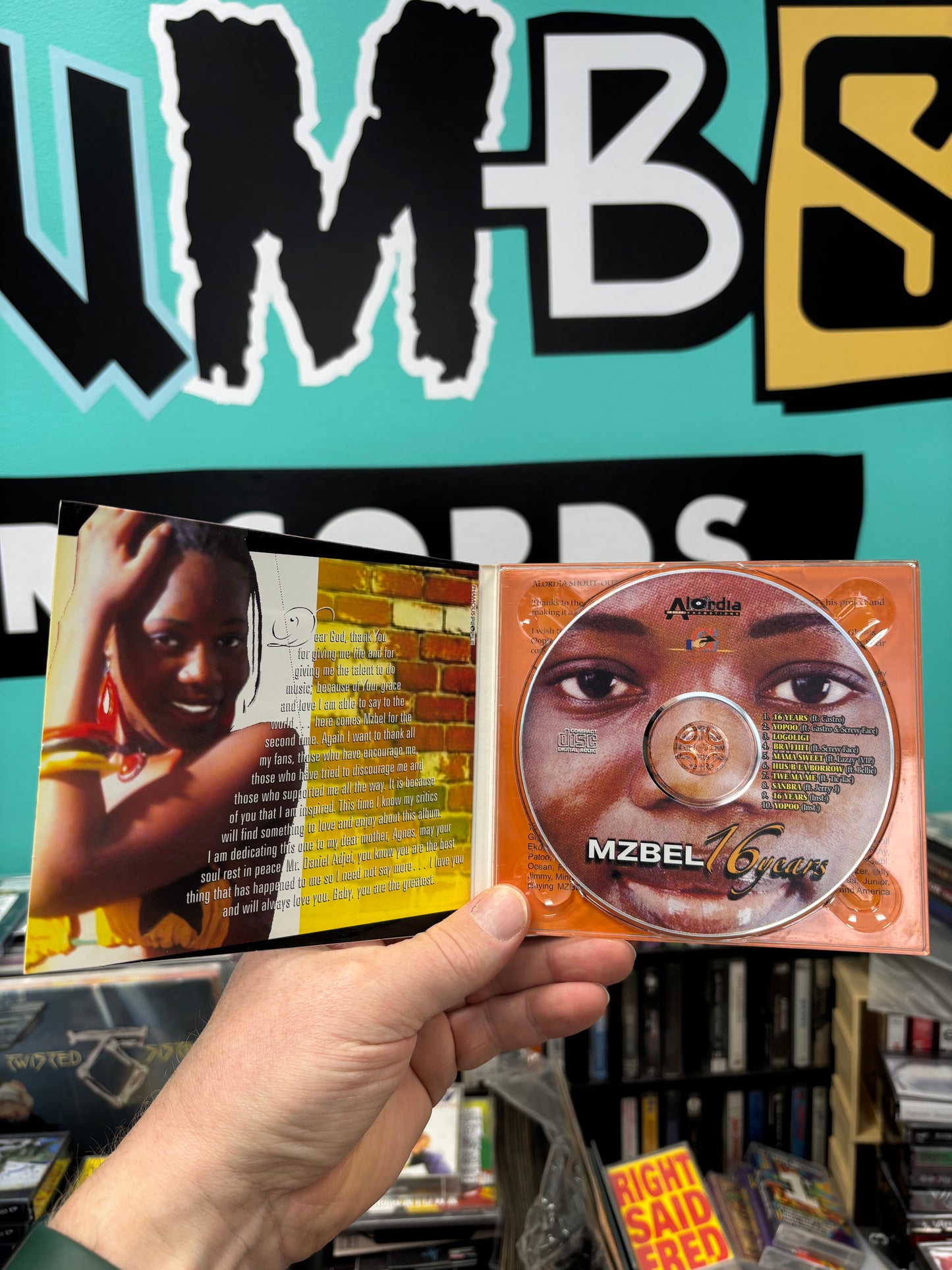 Mzbel: 16 years, CD, Only pressing?, Mzbel Music, Ghana year?