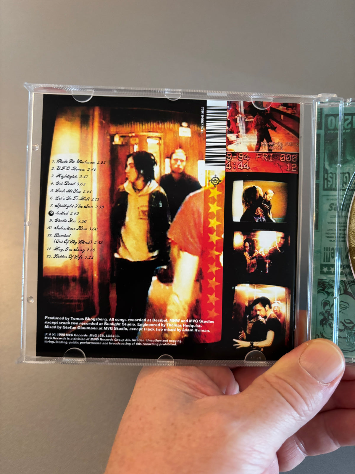 Backyard Babies: Total 13, CD, MVG Records, Sweden 1998