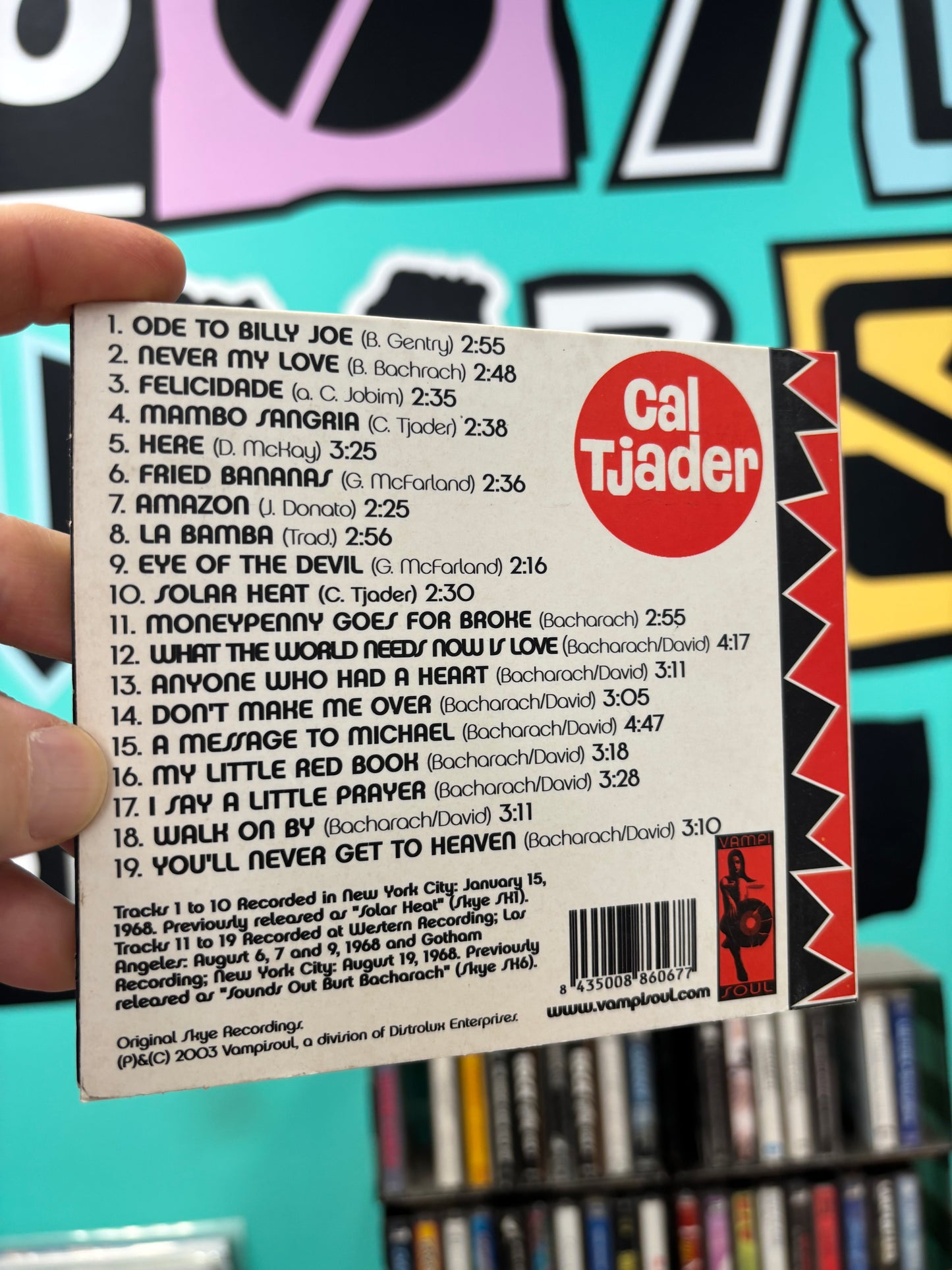 Cal Tjader: Solar Heat - Sounds Out Burt Bacharach, CD, Compilation, Vampi Soul, Spain 2003