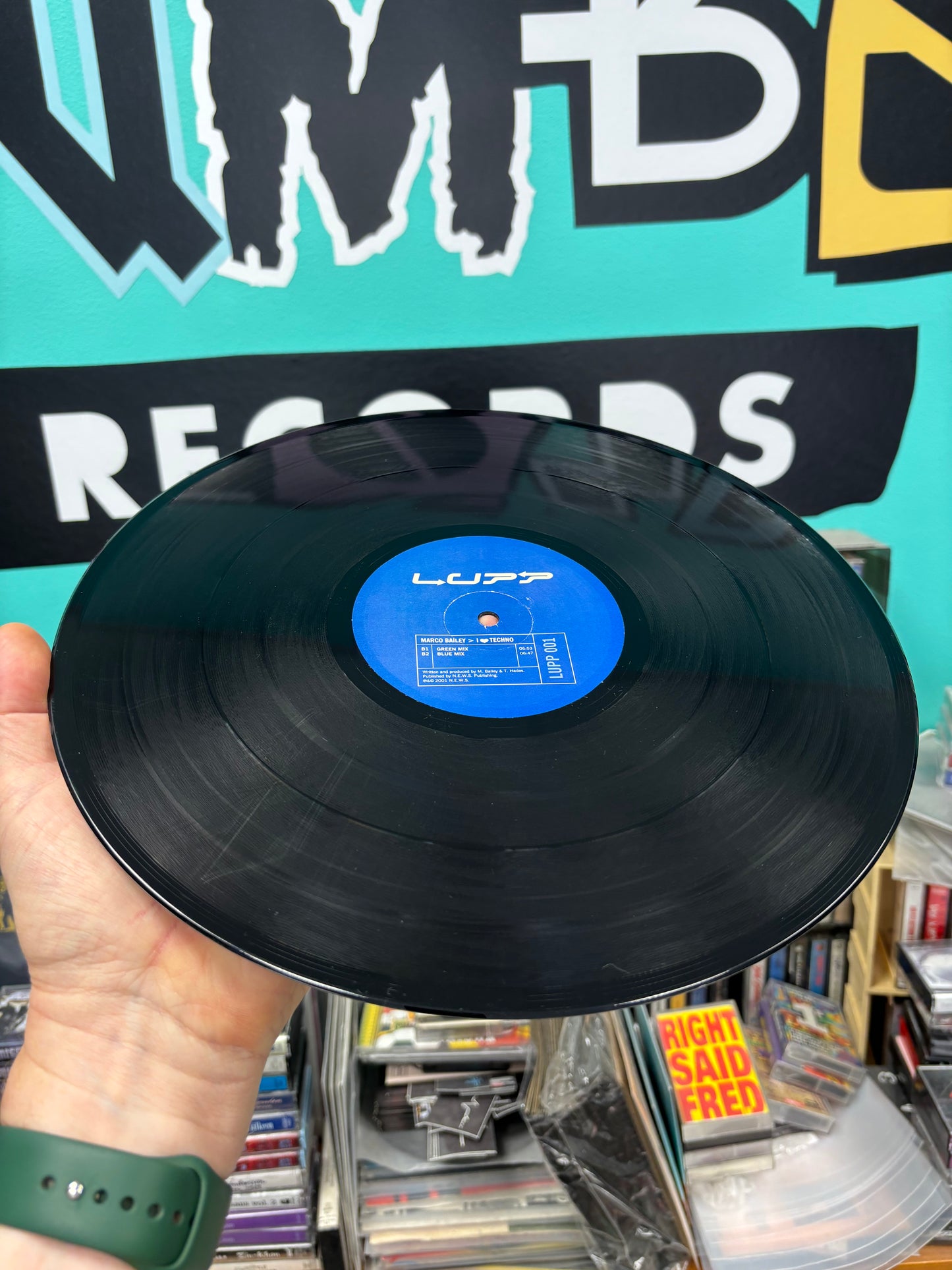 Marco Bailey: I <3 Techno, 12inch, Only pressing, Lupp, Belgium 2001