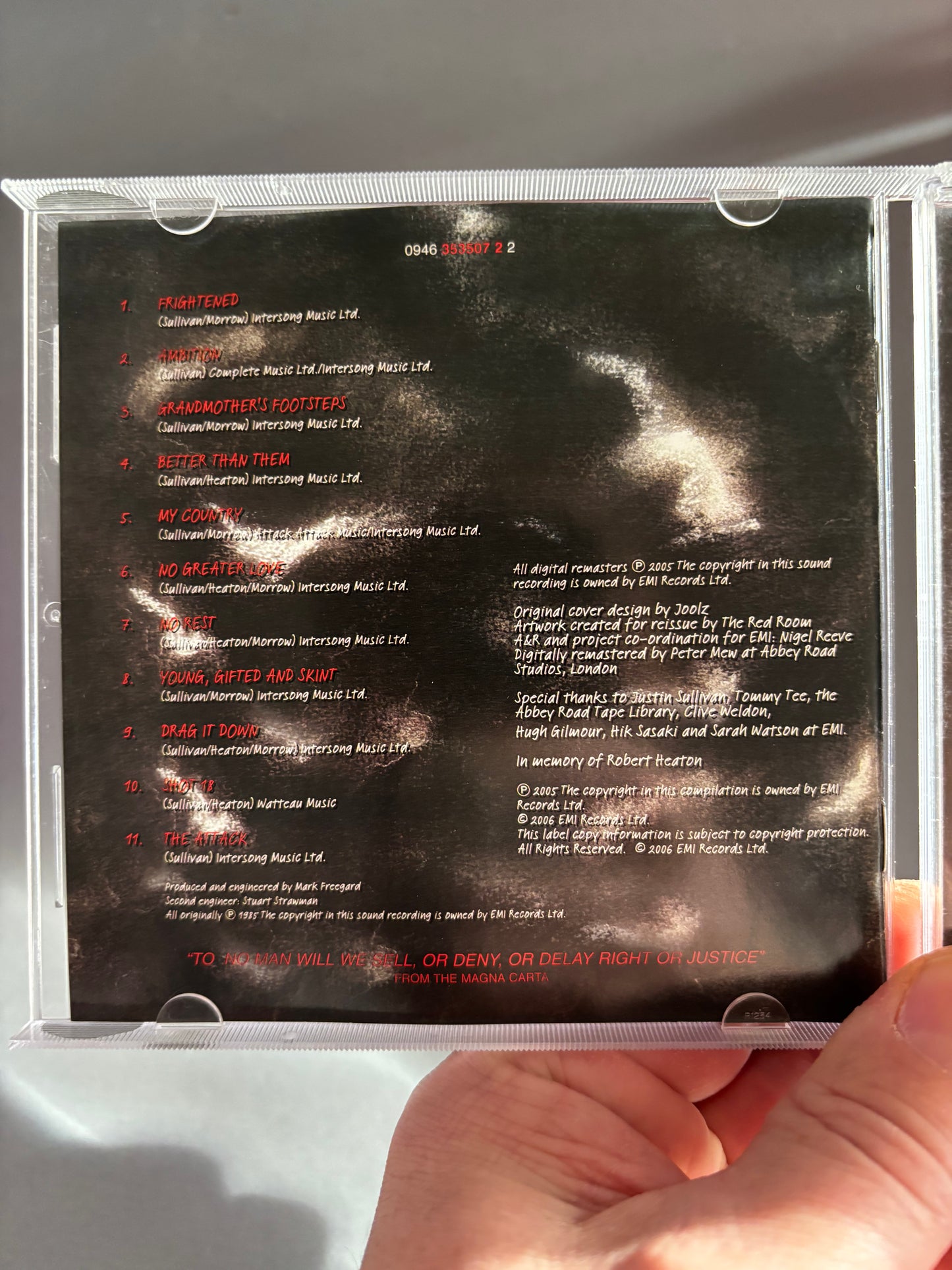 New Model Army: No Rest For The Wicked, CD, reissue, remastered, EMI, UK & Europe 2006