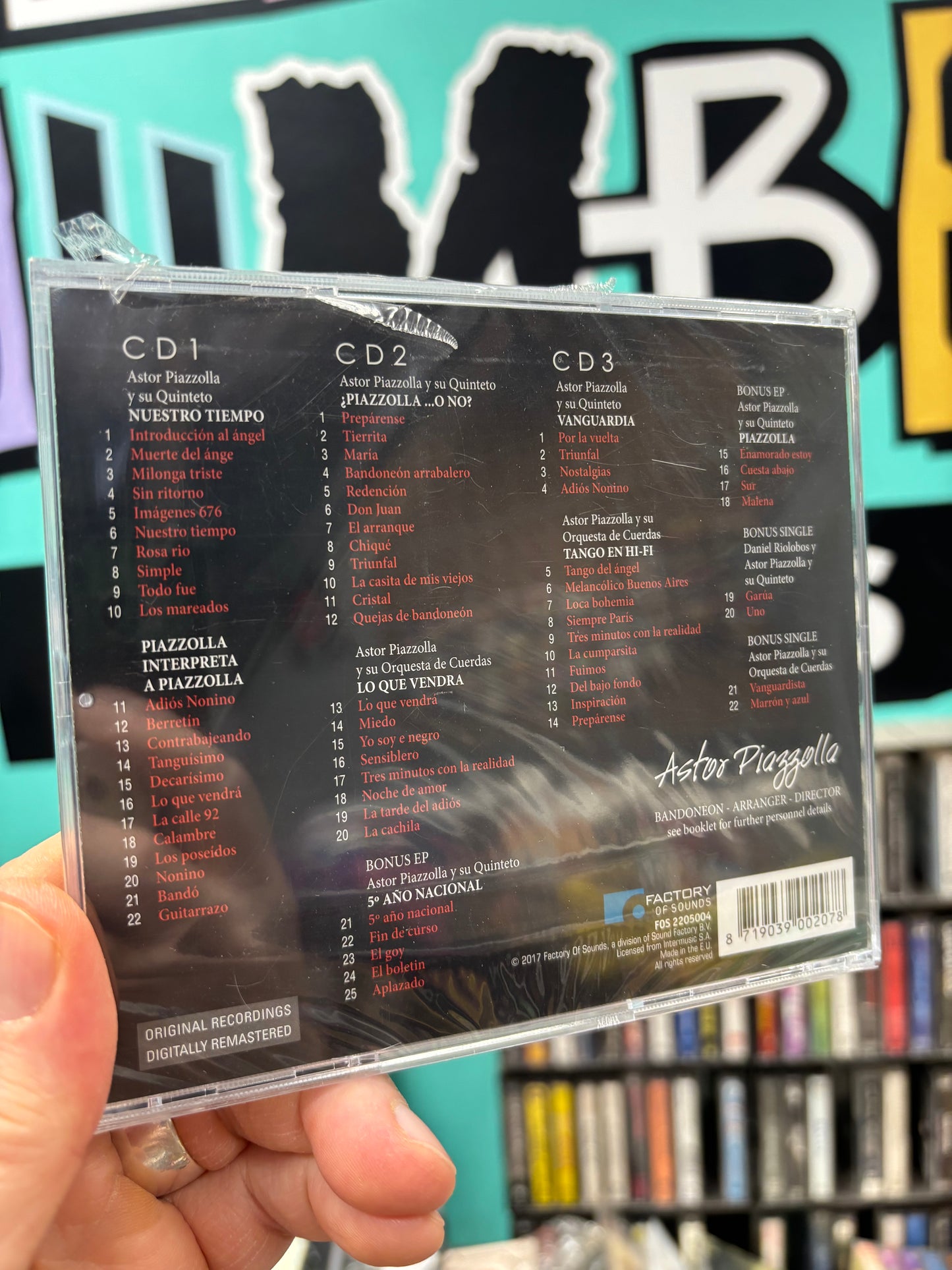 Astor Piazzolla: Long Play Collection, 3CD, Only pressing, Factory Of Sounds, Netherlands 2017