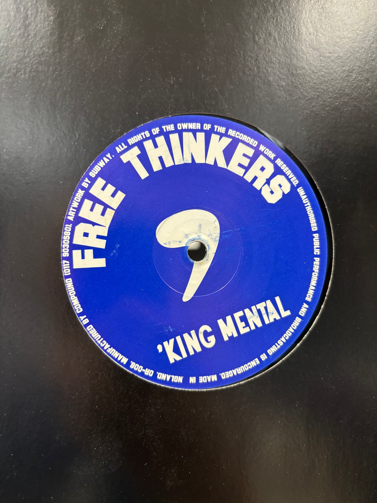 King Mental: Free To Be/Night Fever, 12inch, Free Thinkers, UK 2001