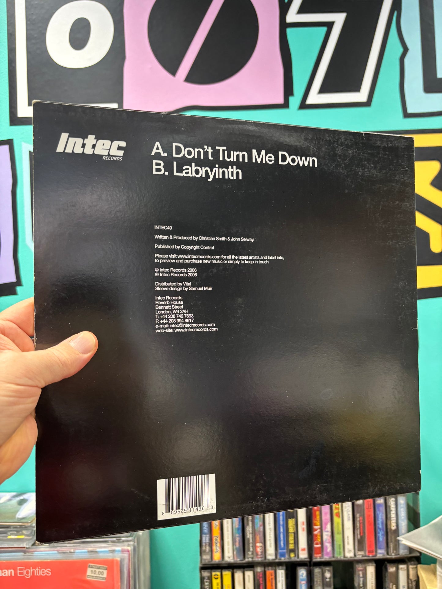 Smith & Selway: Don’t Turn Me Down, 12inch, Only official pressing, Intec Records, UK 2006