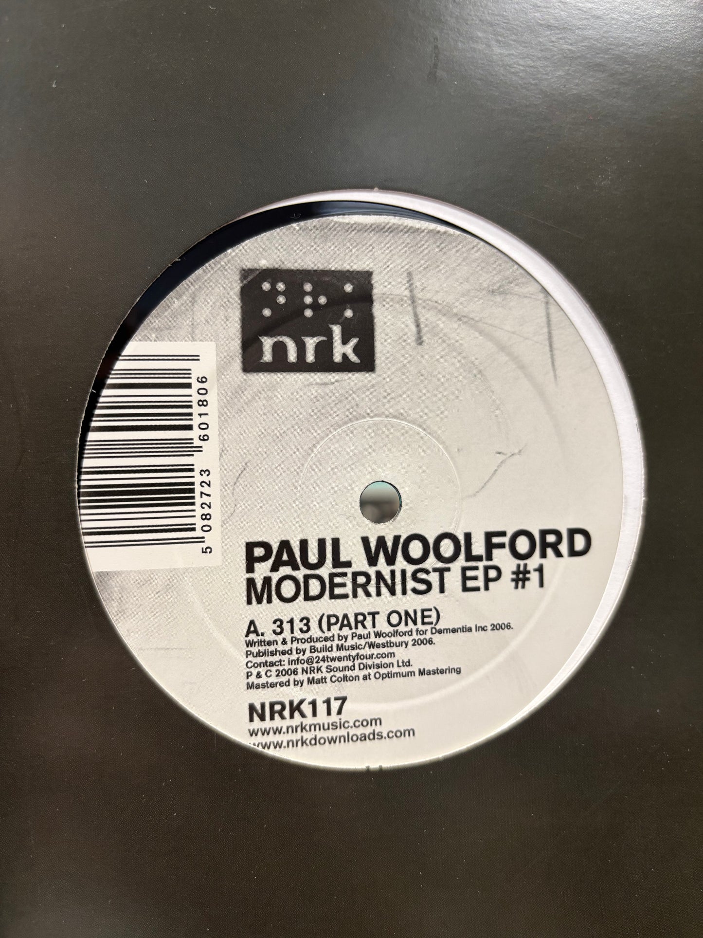 Paul Woolford: Modernist EP #1, 12inch, 1st pressing, Only vinyl pressing, NRK Sound Division, UK 2006