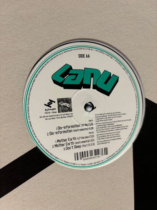 Lanu: Dis-Information, 12inch, Only official pressing, Tru Thoughts, UK 2007