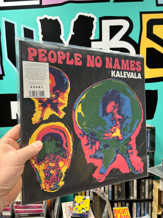 Kalevala: People No Names, LP, reissue, remastered, gatefold, Yellow vinyl, Limited Edition, info sheet, poster, Svart Records, Finland 2014