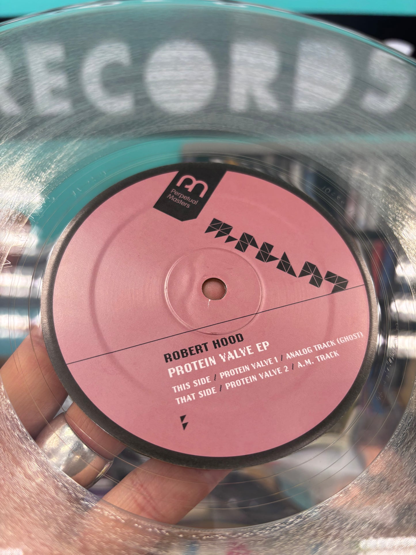 Robert Hood: Protein Valve EP, 12inch, reissue, remastered, Clear, M-Plant, US 2014