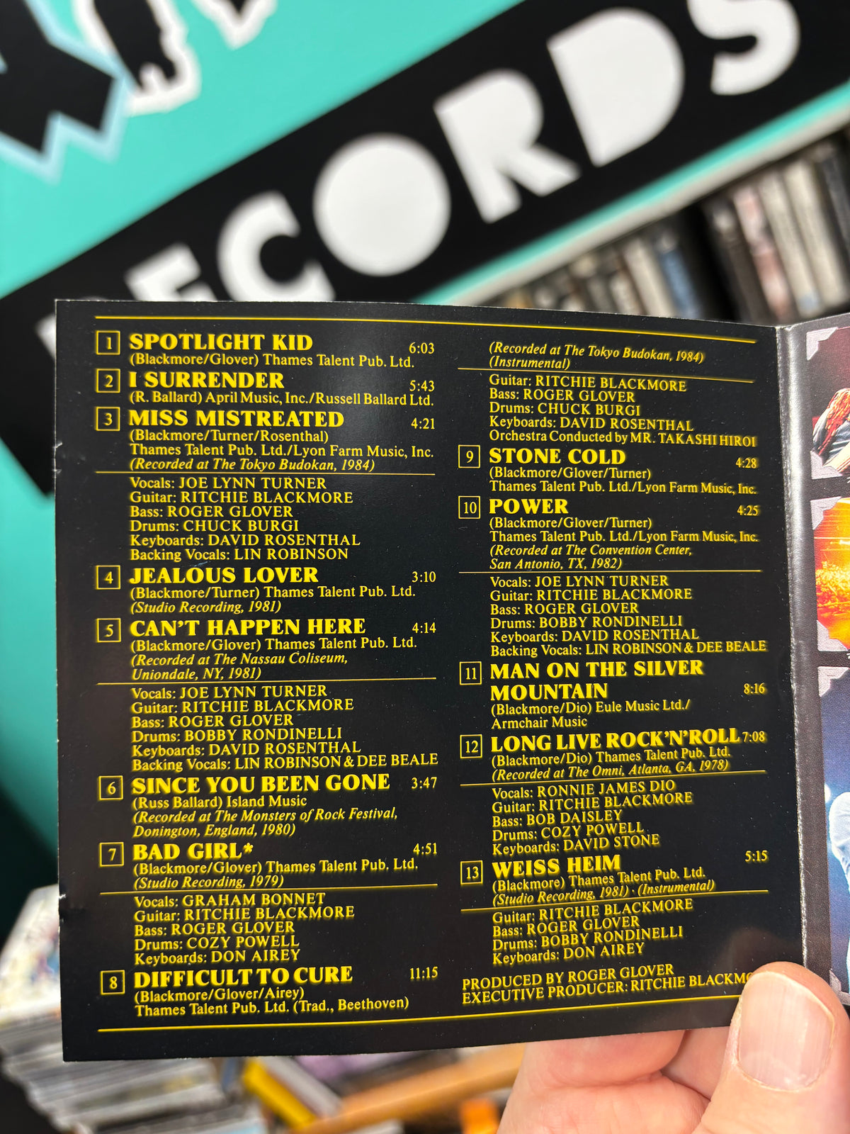 Rainbow: Finyl Vinyl, CD, compilation, Polydor, UK 1986