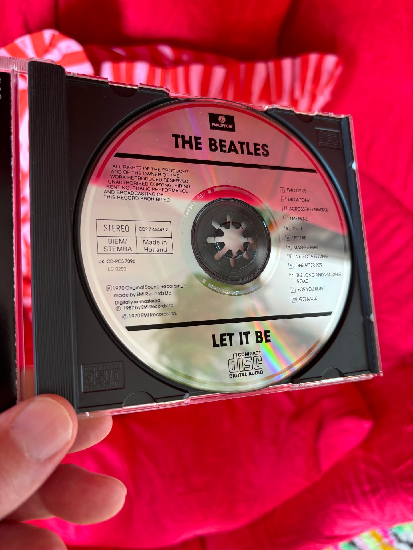 The Beatles: Let It Be, CD, reissue, remastered, Parlophone, Apple Records, Holland 1987