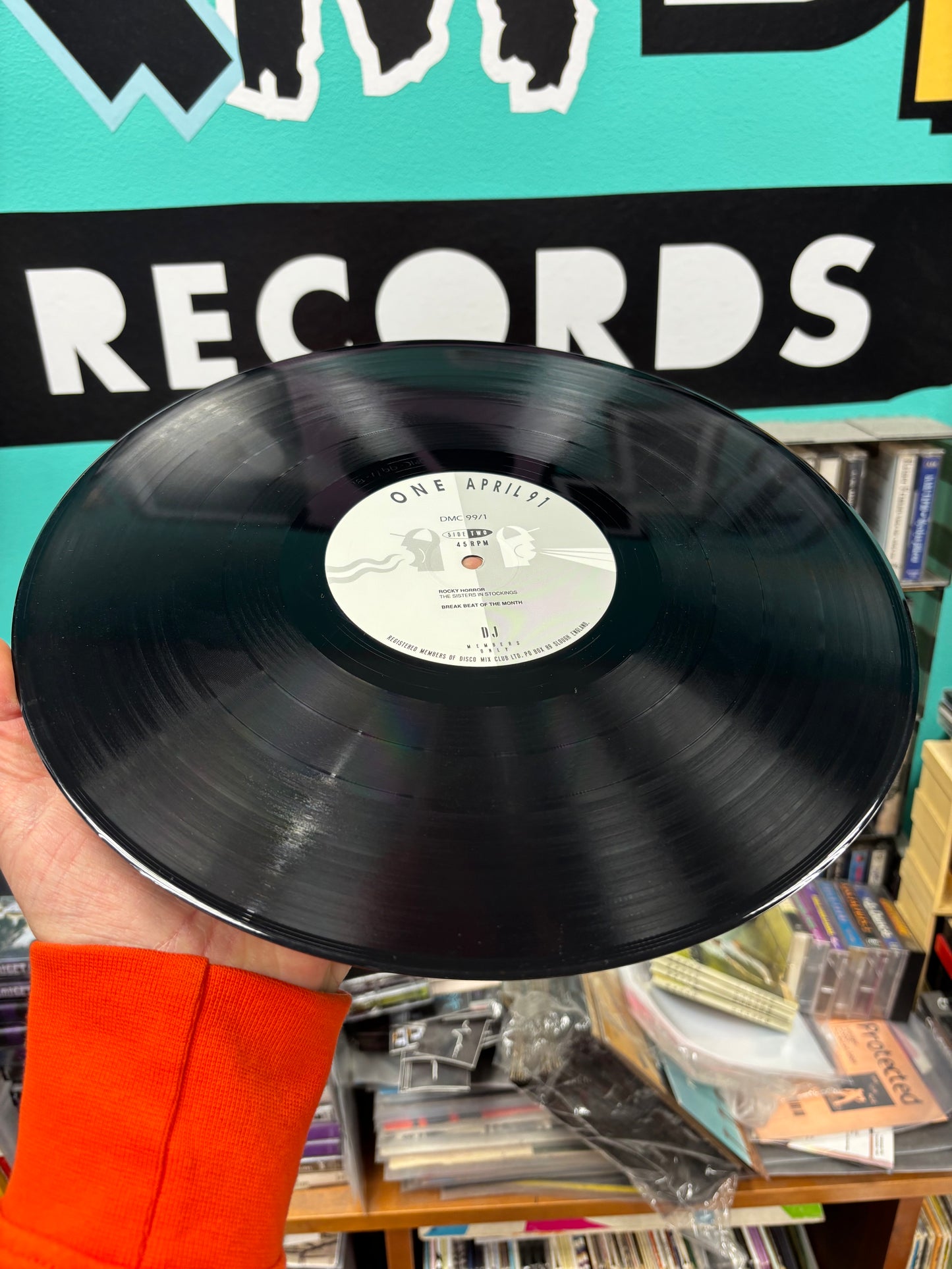 DMC - April - 91 - One, 12inch, Only pressing, Partially Mixed, DMC, UK 1991