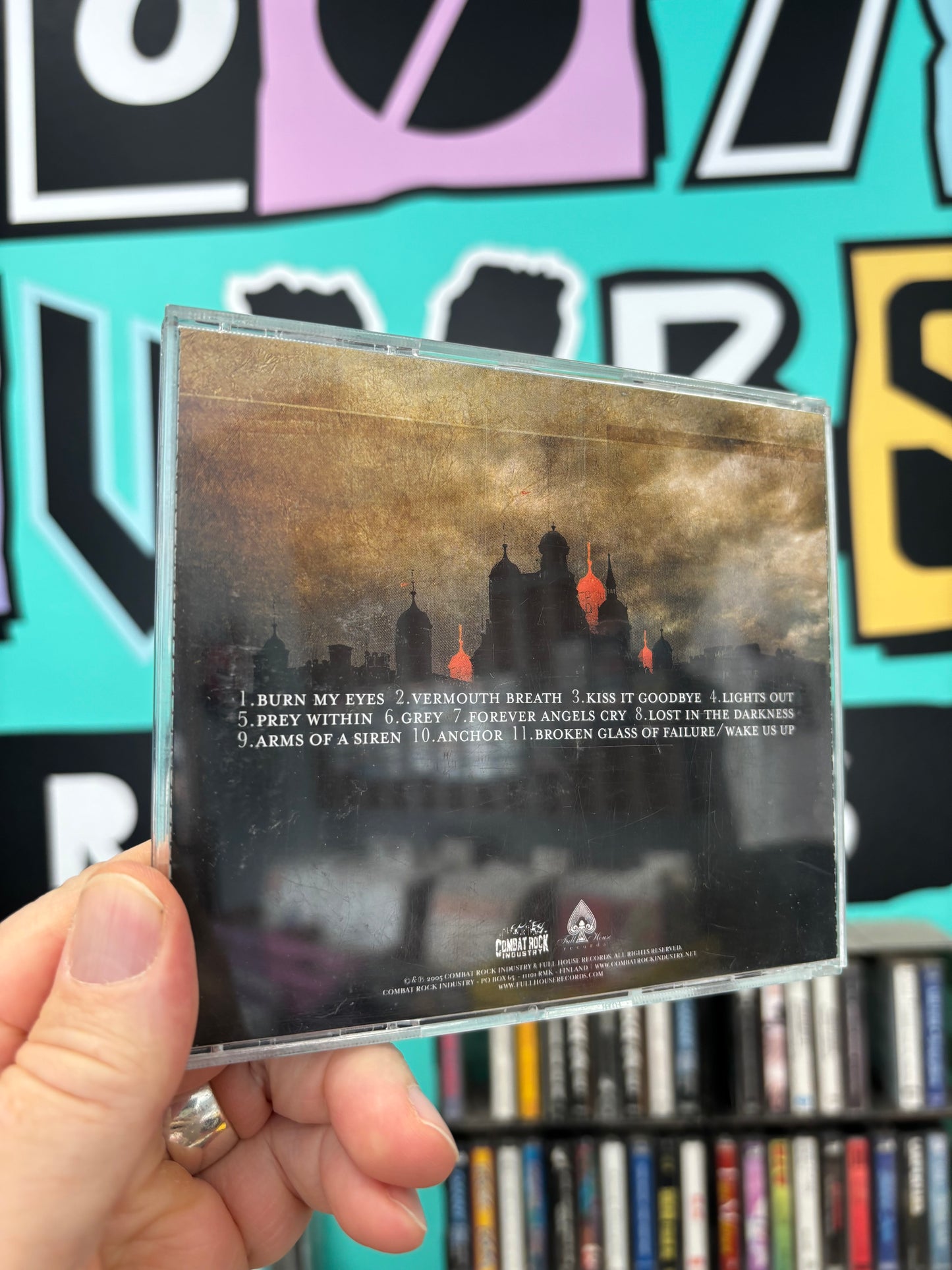 Down My Throat: Through The River Of Denial, CD, 1st pressing, FullHouse Records, Combat Rock Industry, Finland 2005