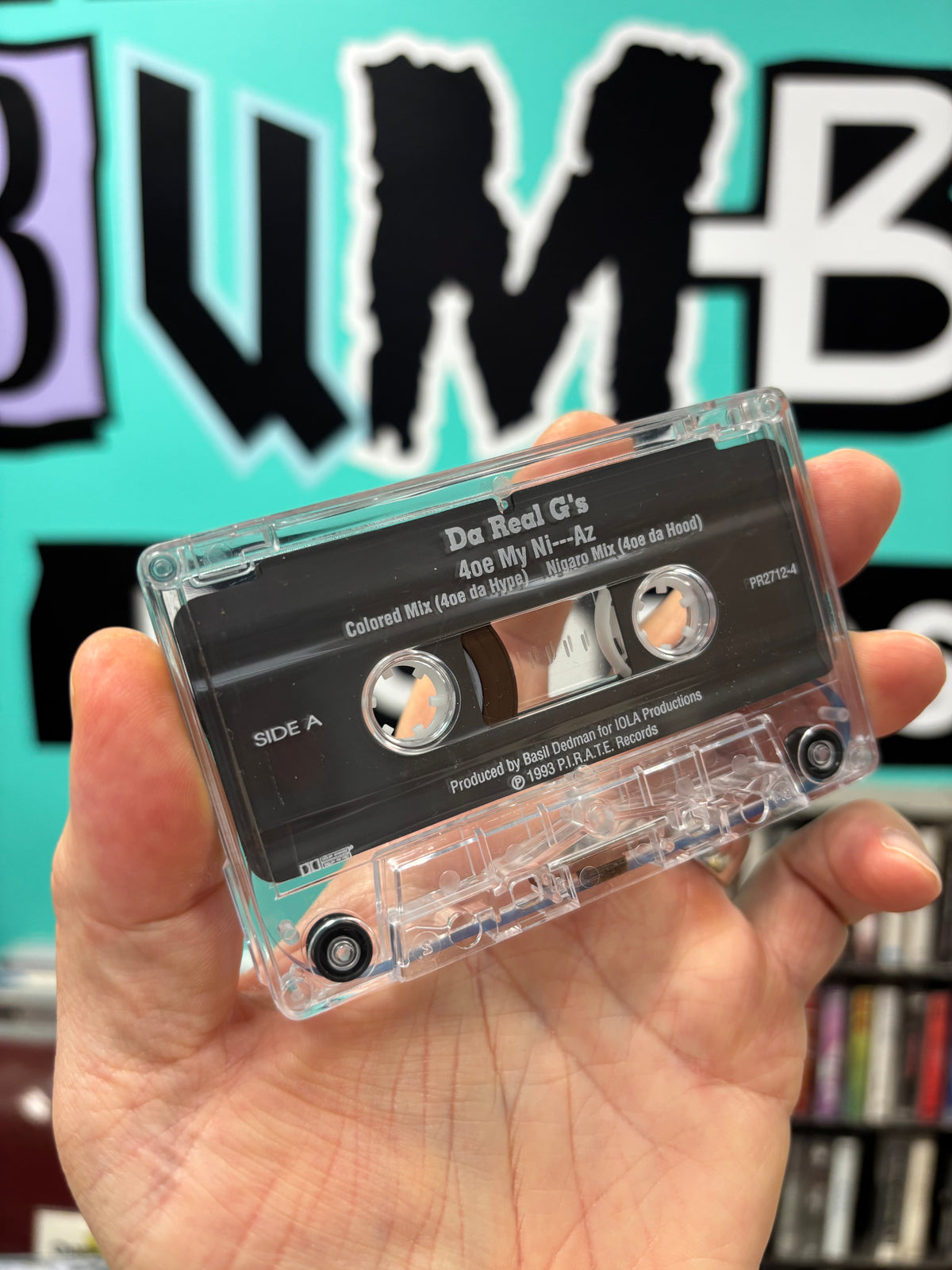 Real G’s: 4oe My Ni***az, cassette single, Dolby HX Pro, B NR, 1st pressing, Only cassette pressing, P.I.R.A.T.E. Records, US 1993