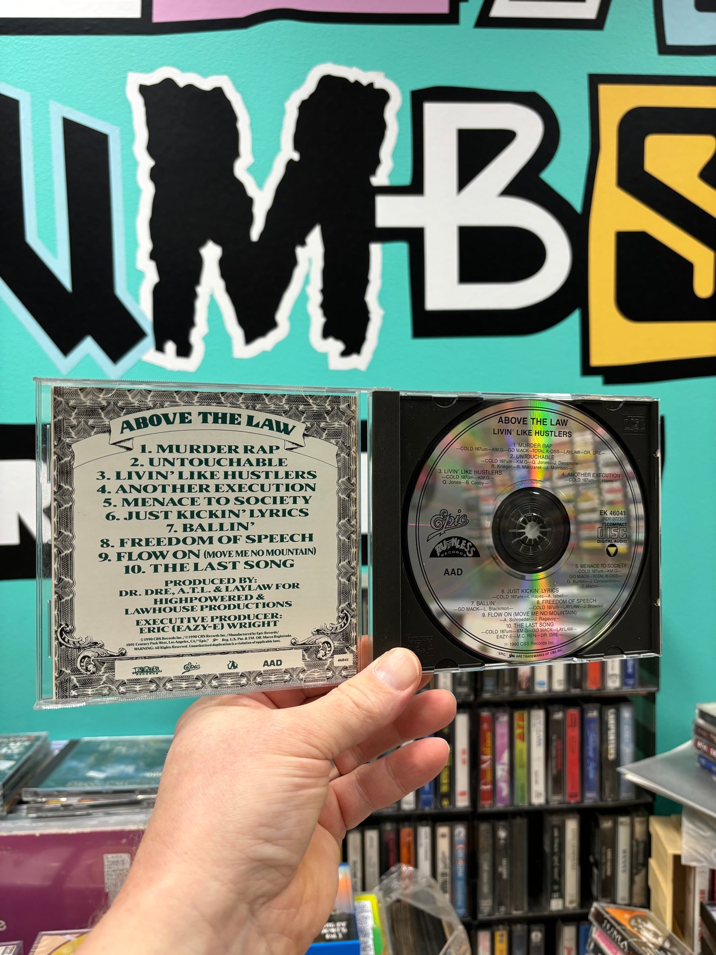 Above The Law: Livin’ Like Hustlers, CD, reissue, Ruthless Records, Epic, Lawhouse Productions, US 1990?