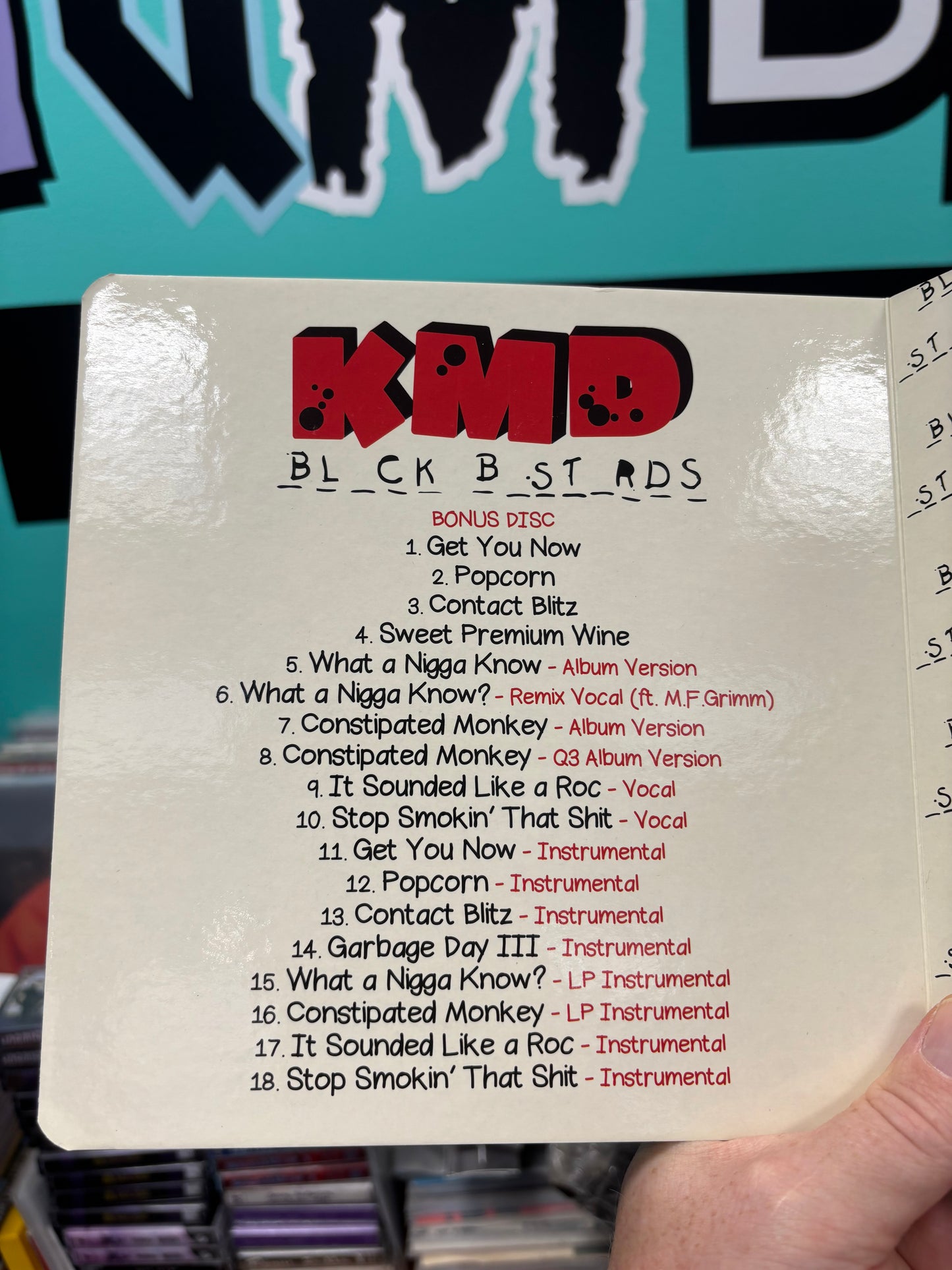 KMD: Bl_ck B_st_rds, 2CD, reissue, 7inch, Pop-up Book, Limited Edition, Metal Face Records, US 2015