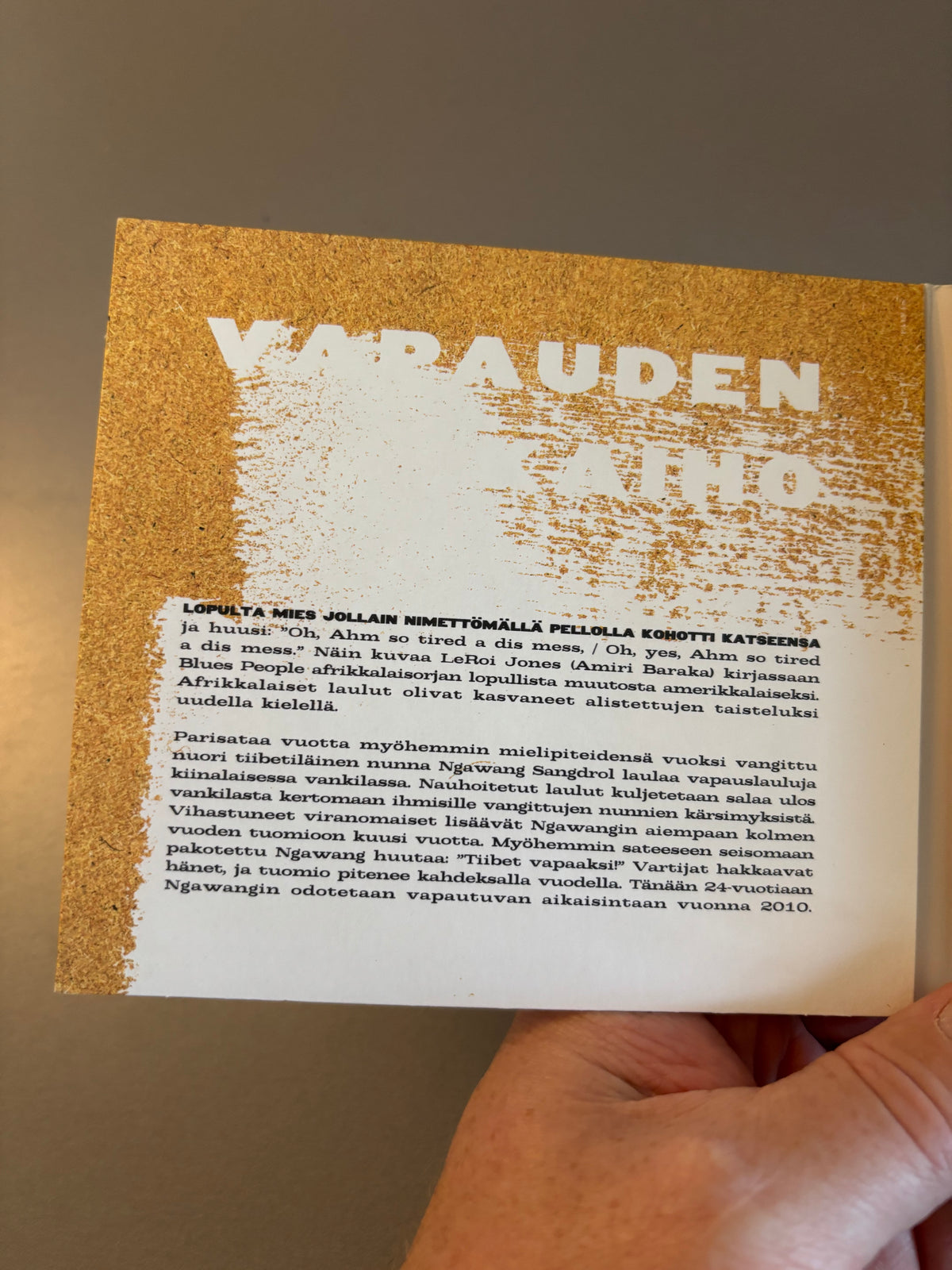 Vapauden Kaiho (Lauluja Amnestylle), CD, Only pressing, Pyramid, Finland 2001