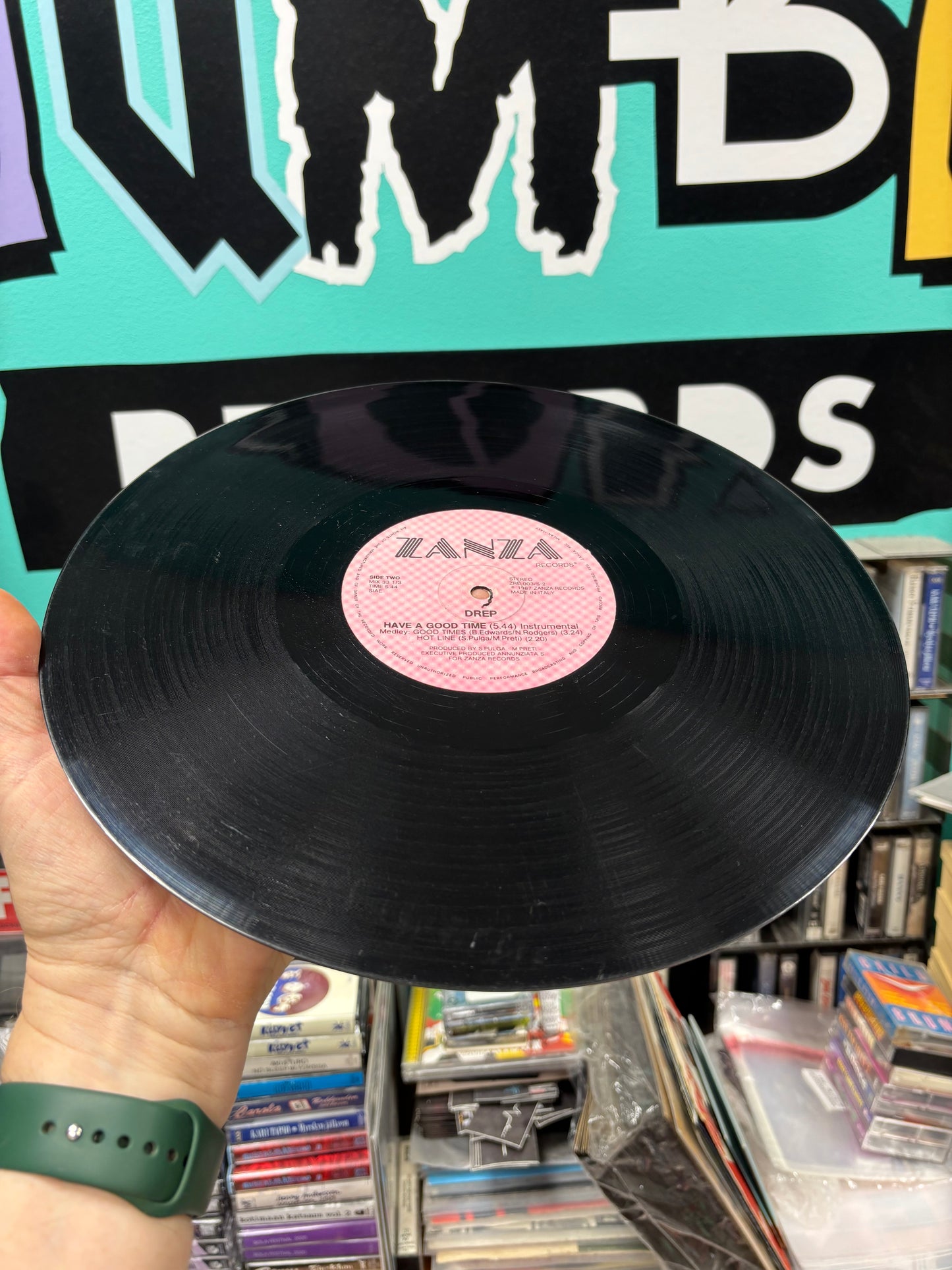 Drep: Have A Good Time, 12inch, 1st pressing, Zanza Records, Italy 1987