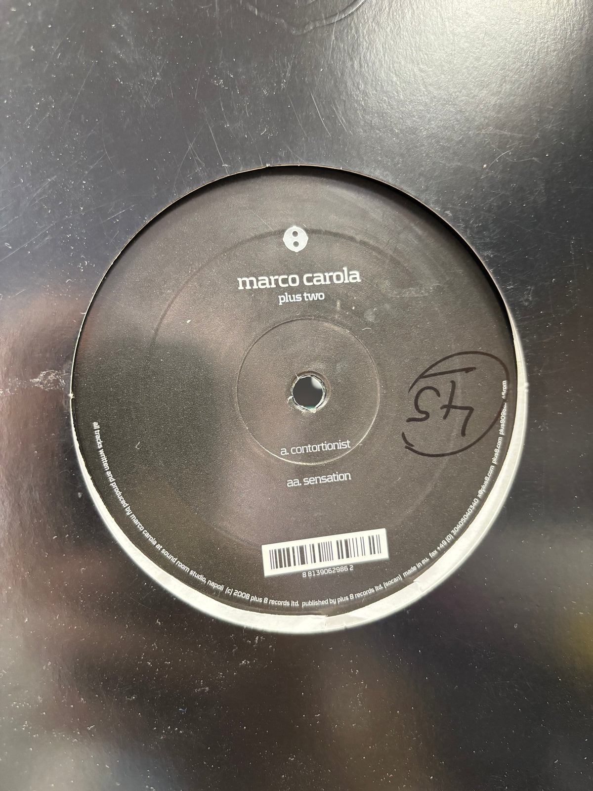 Marco Carola: Plus Two, 12inch, Only official pressing, Plus 8 Records, Canada 2008