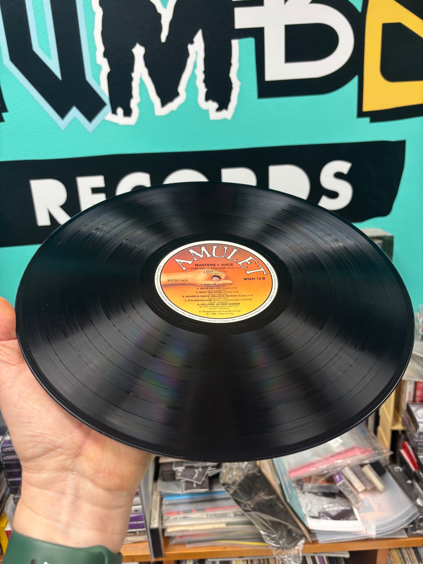 Juice Leskinen: Masters, LP, Compilation, Only vinyl pressing, Amulet, Finland 1986