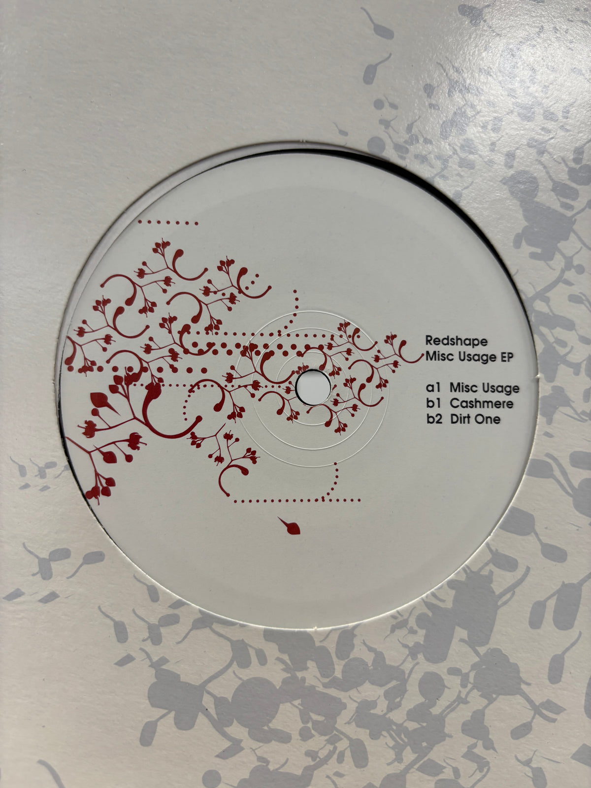 Redshape: Misc Usage EP, 12inch, Only official pressing, Delsin, Netherlands 2006