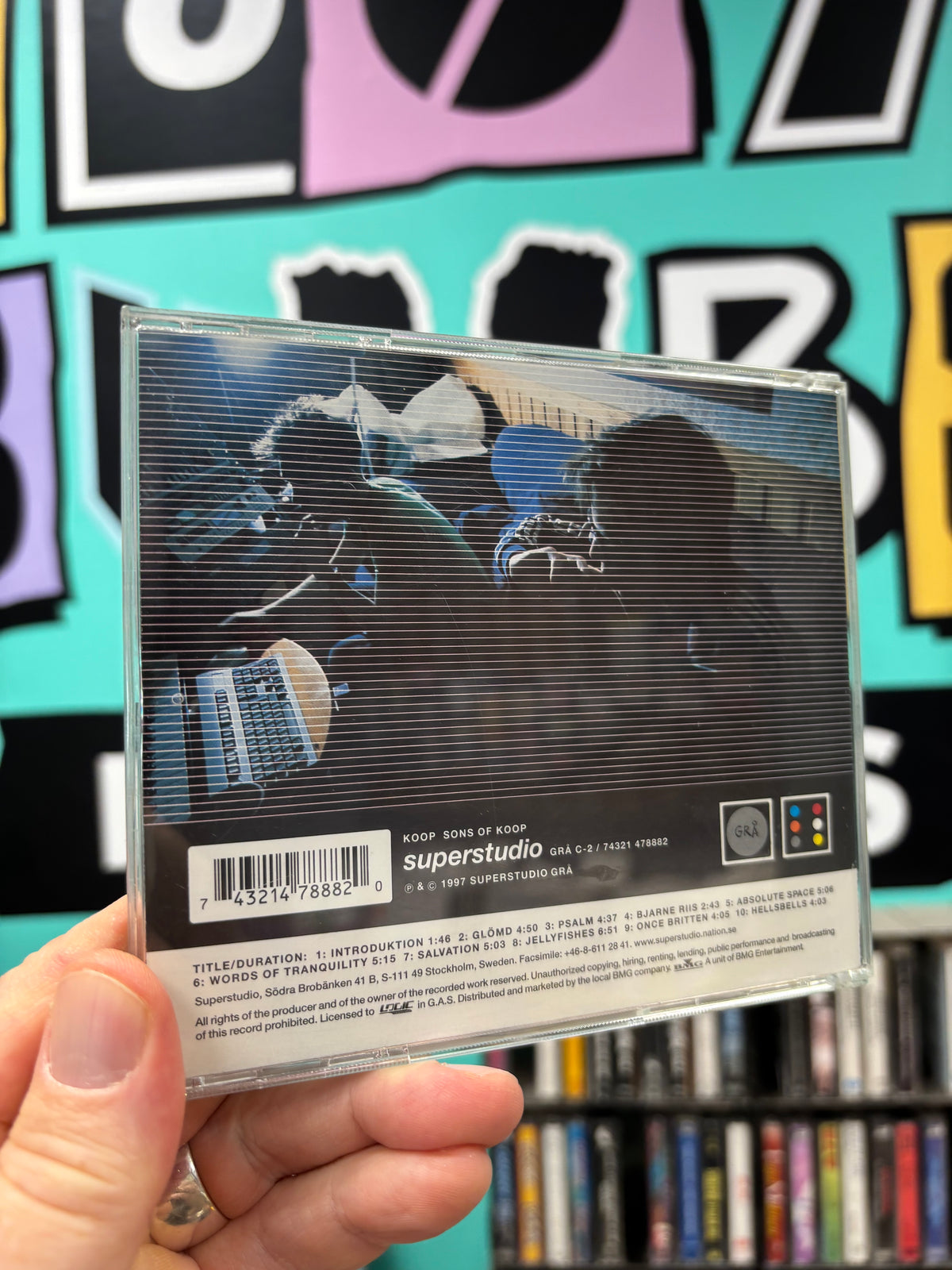Koop: Sons Of Koop, CD, 1st pressing, Superstudio Grå, Logic Records, Sweden 1997