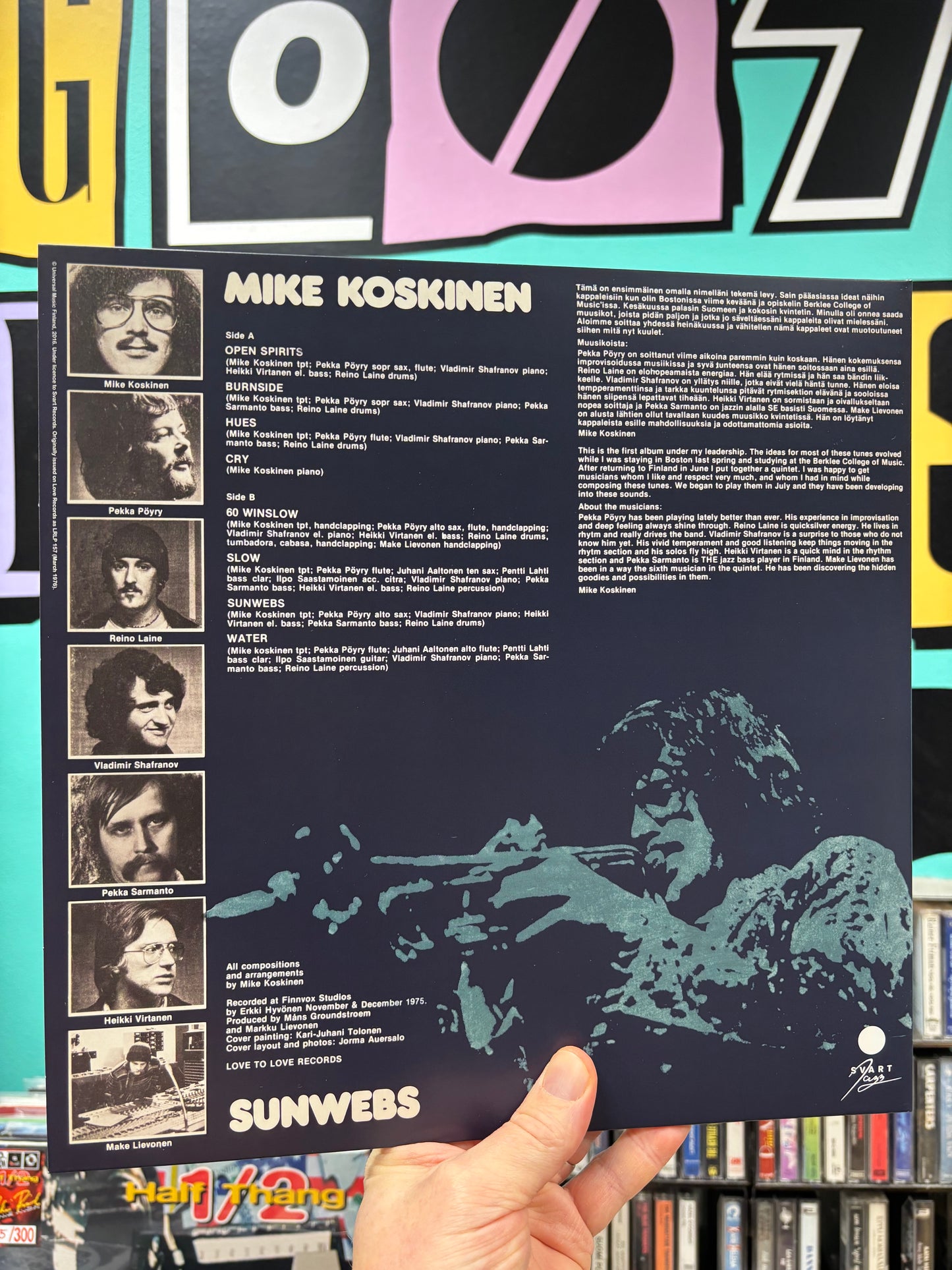 Mike Koskinen: Sunwebs, LP, gatefold, reissue, Limited Edition, Svart Records, Svart Jazz, Finland 2016