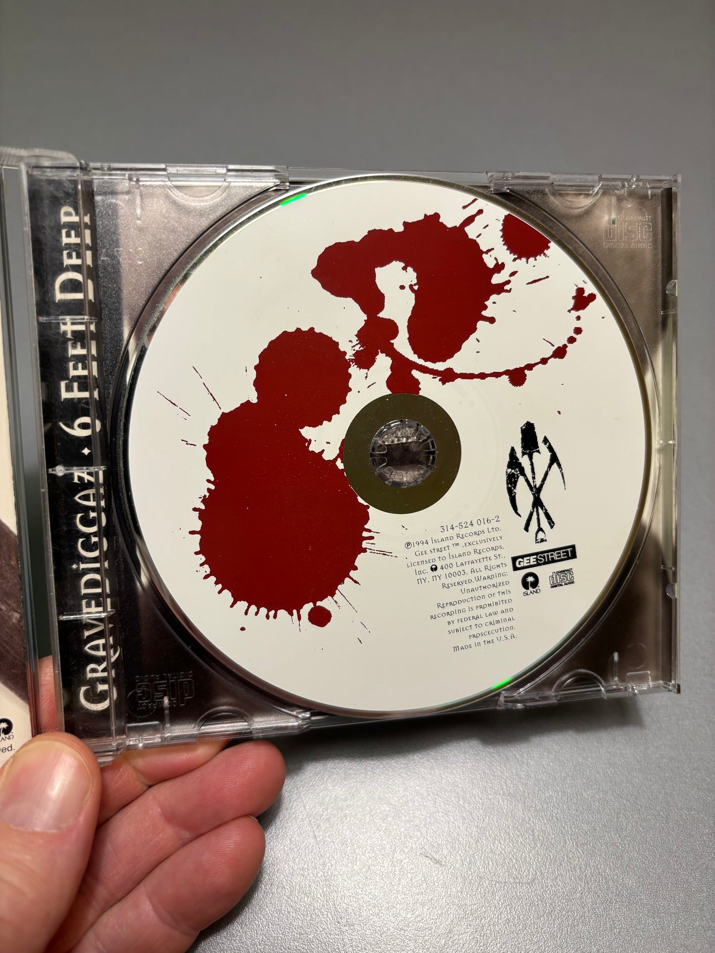 Gravediggaz: 6 Feet Deep, CD, OG pressing, Gee Street, US 1994