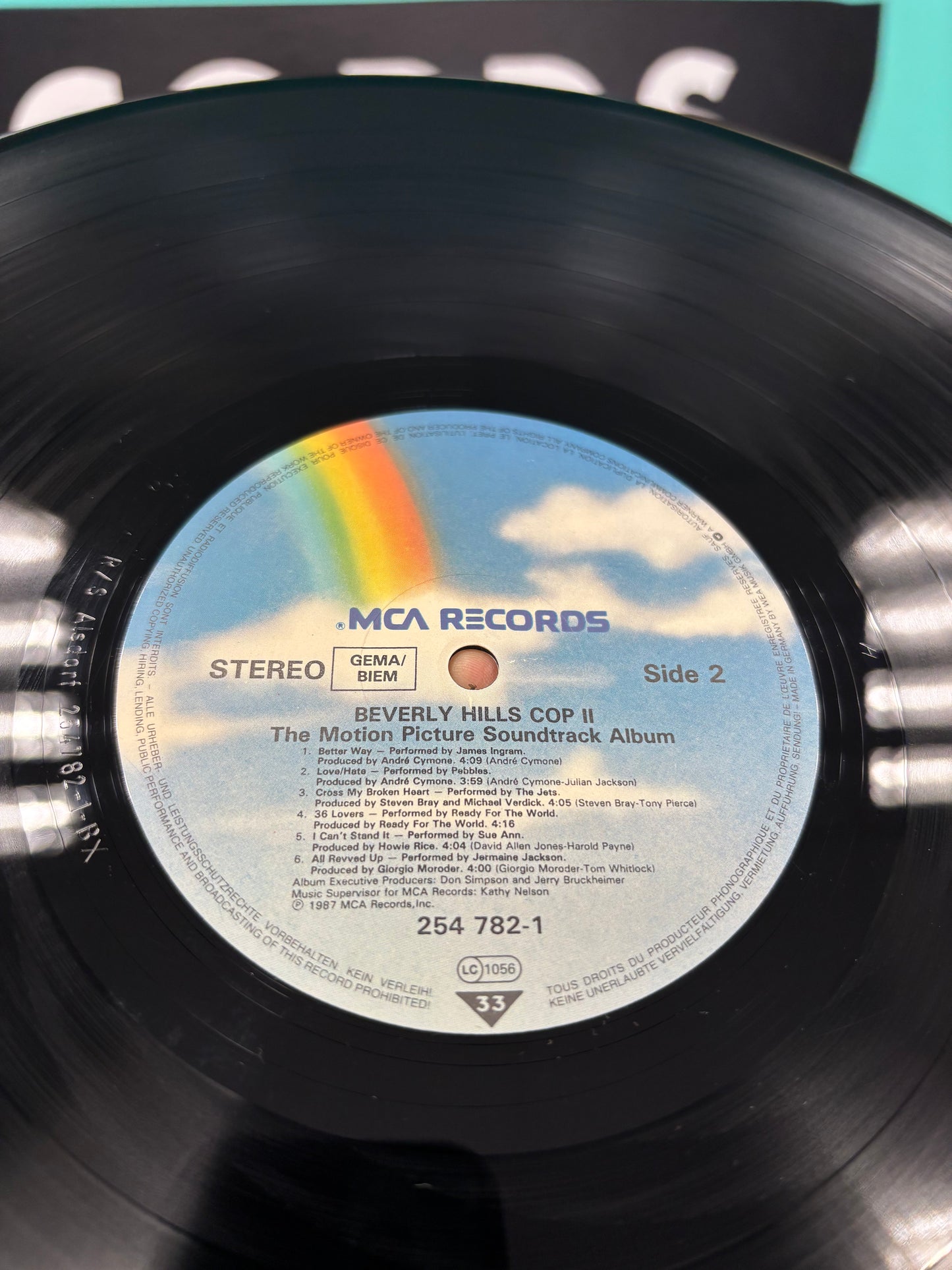 Beverly Hills Cop II: The Motion Picture Soundtrack Album, LP, MCA Records, Europe 1987