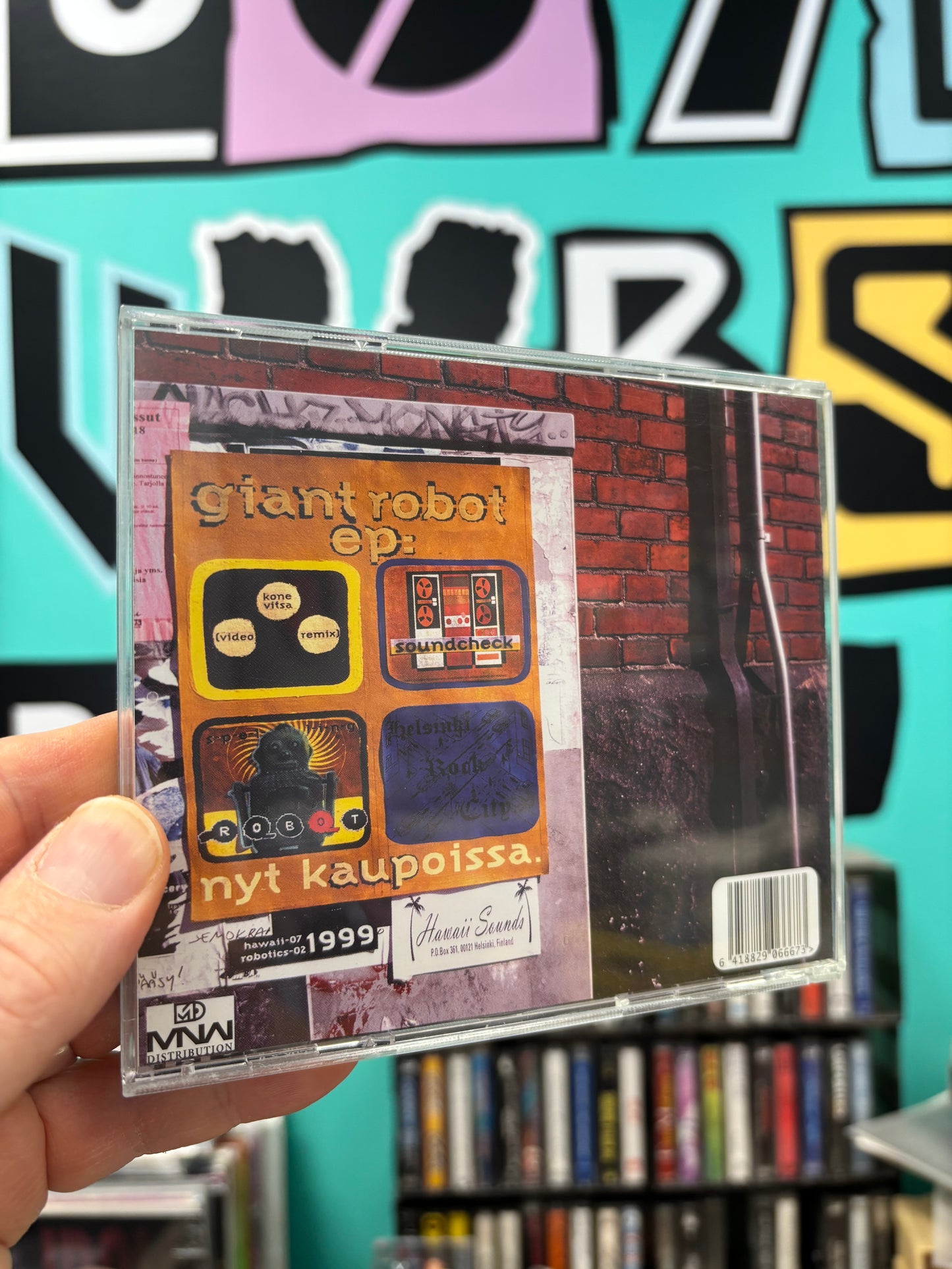 Giant Robot: Helsinki Rock City, CD, Only CD pressing, Maxi-Single, Hawaii Sounds, Finland 1999