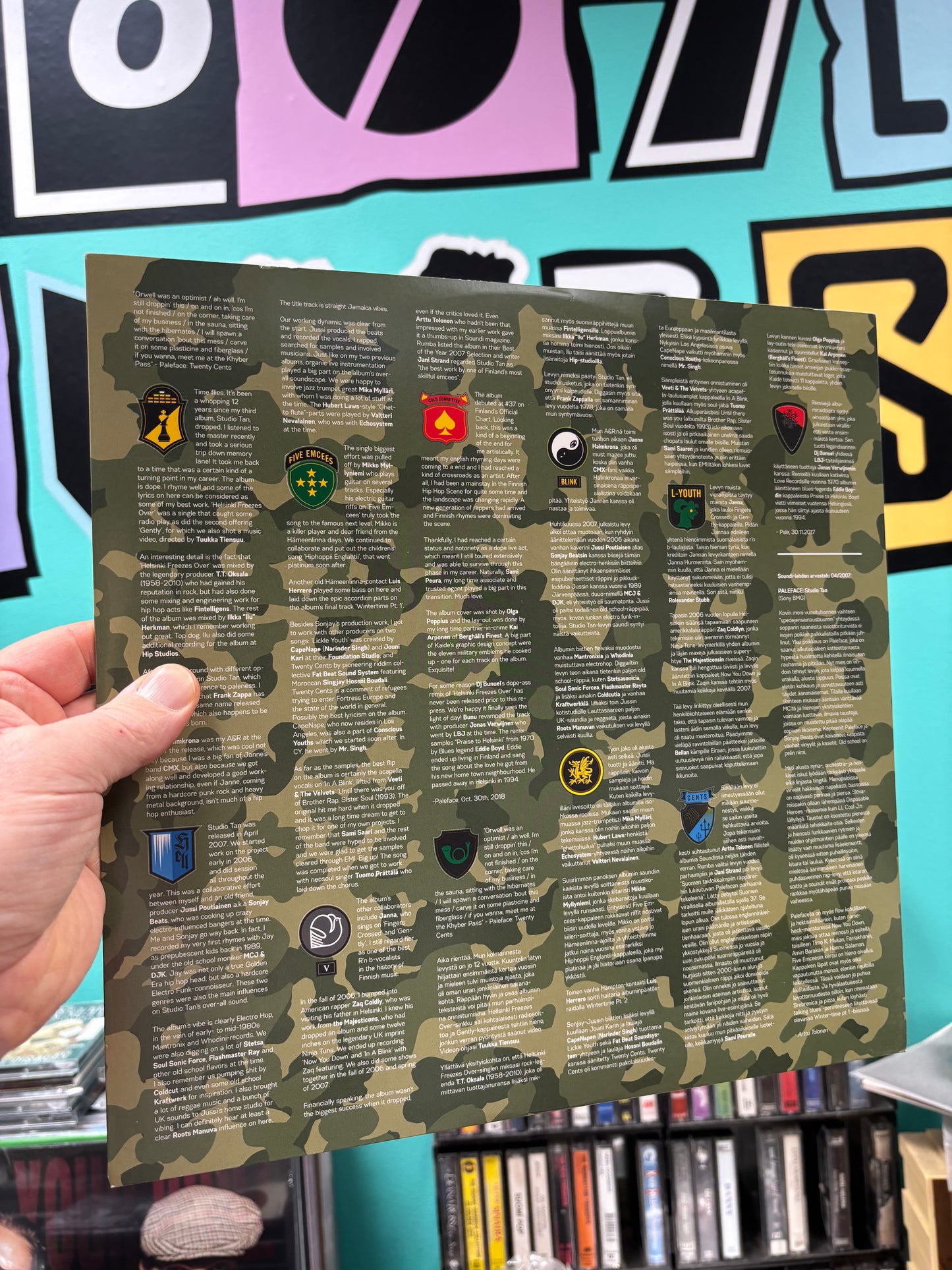 Paleface: Studio Tan, 2LP, gatefold, reissue, Limited Edition, Svart Records, Finland 2019