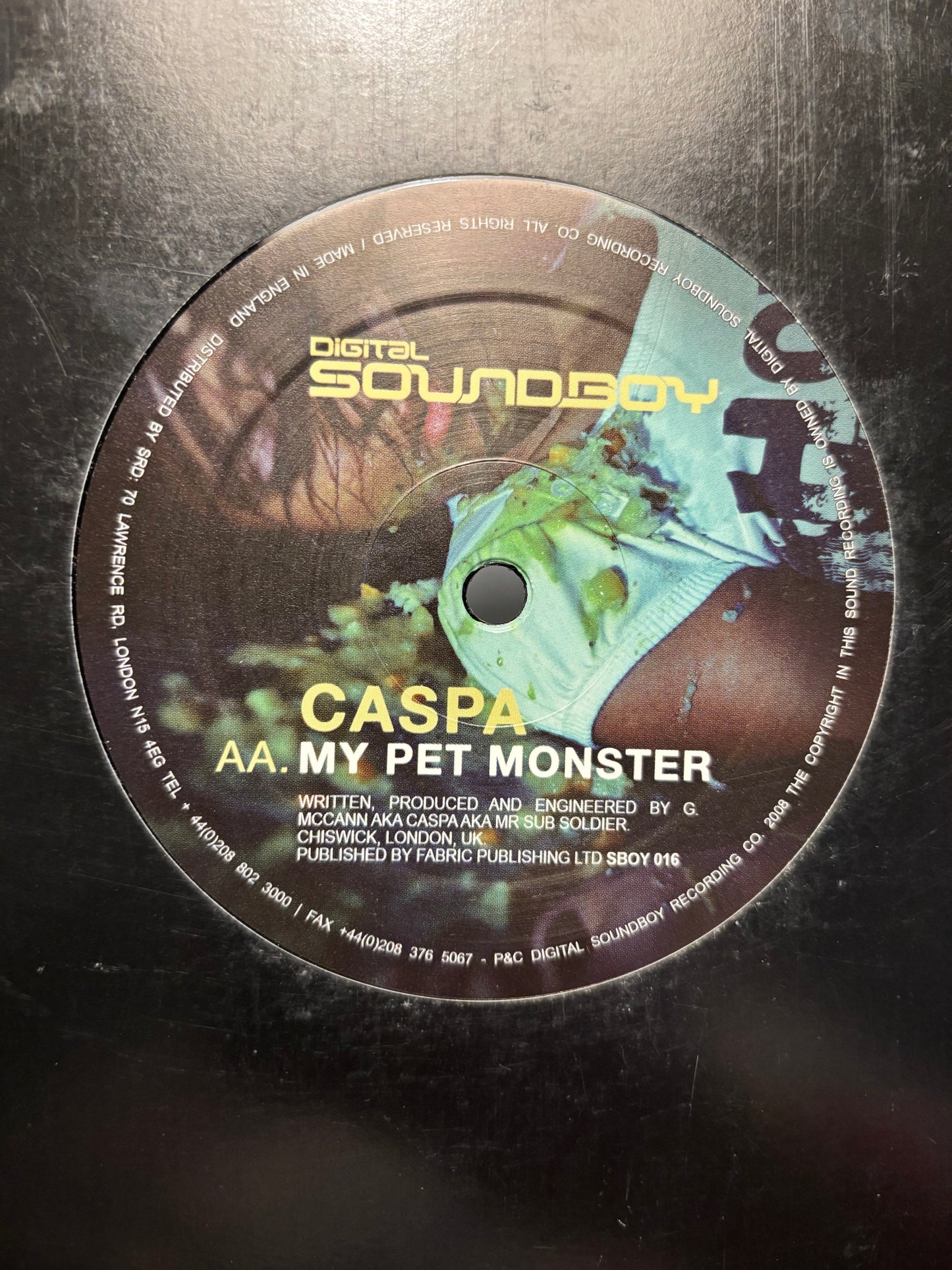 Caspa: Floor Dem/My Pet Monster, 12inch, Only official pressing, Digital Soundboy Recording Co., UK 2008