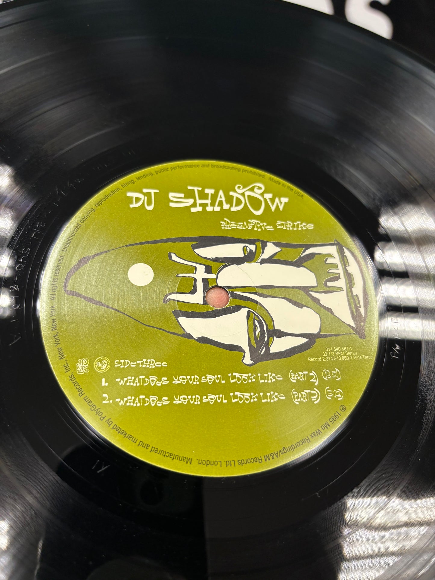 DJ Shadow: Preemptive Strike, 2LP, gatefold, OG pressing, compilation, Limited Edition, Mo Wax, FFRR, US 1998
