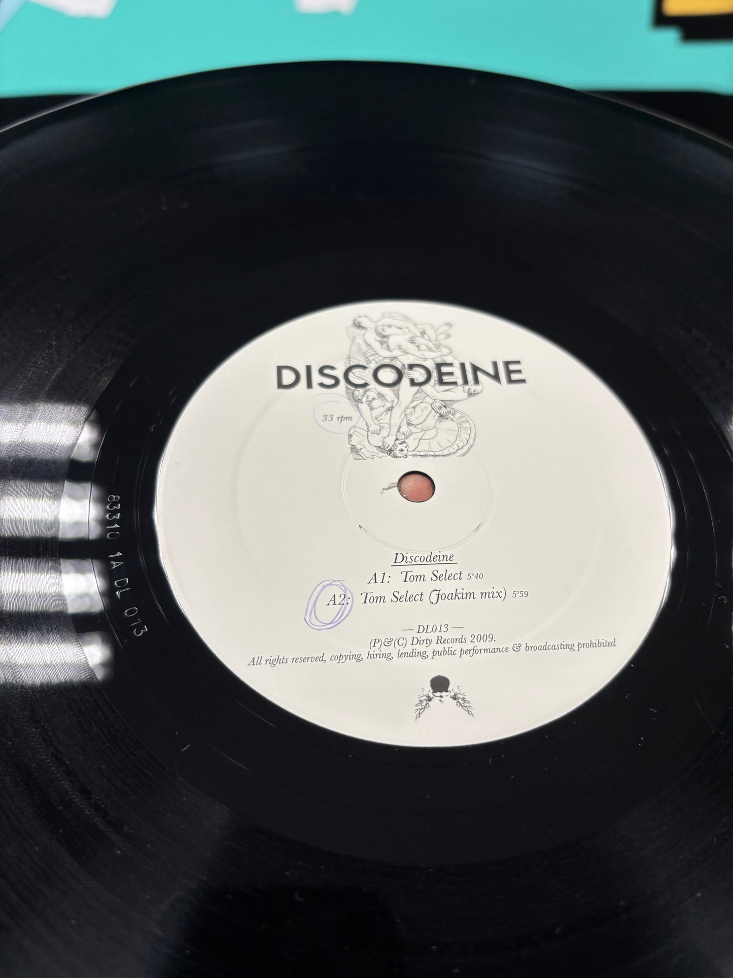 Discodeine: Tom Select, 12inch, Only pressing, Limited Edition, Dark&Lovely, France 2009