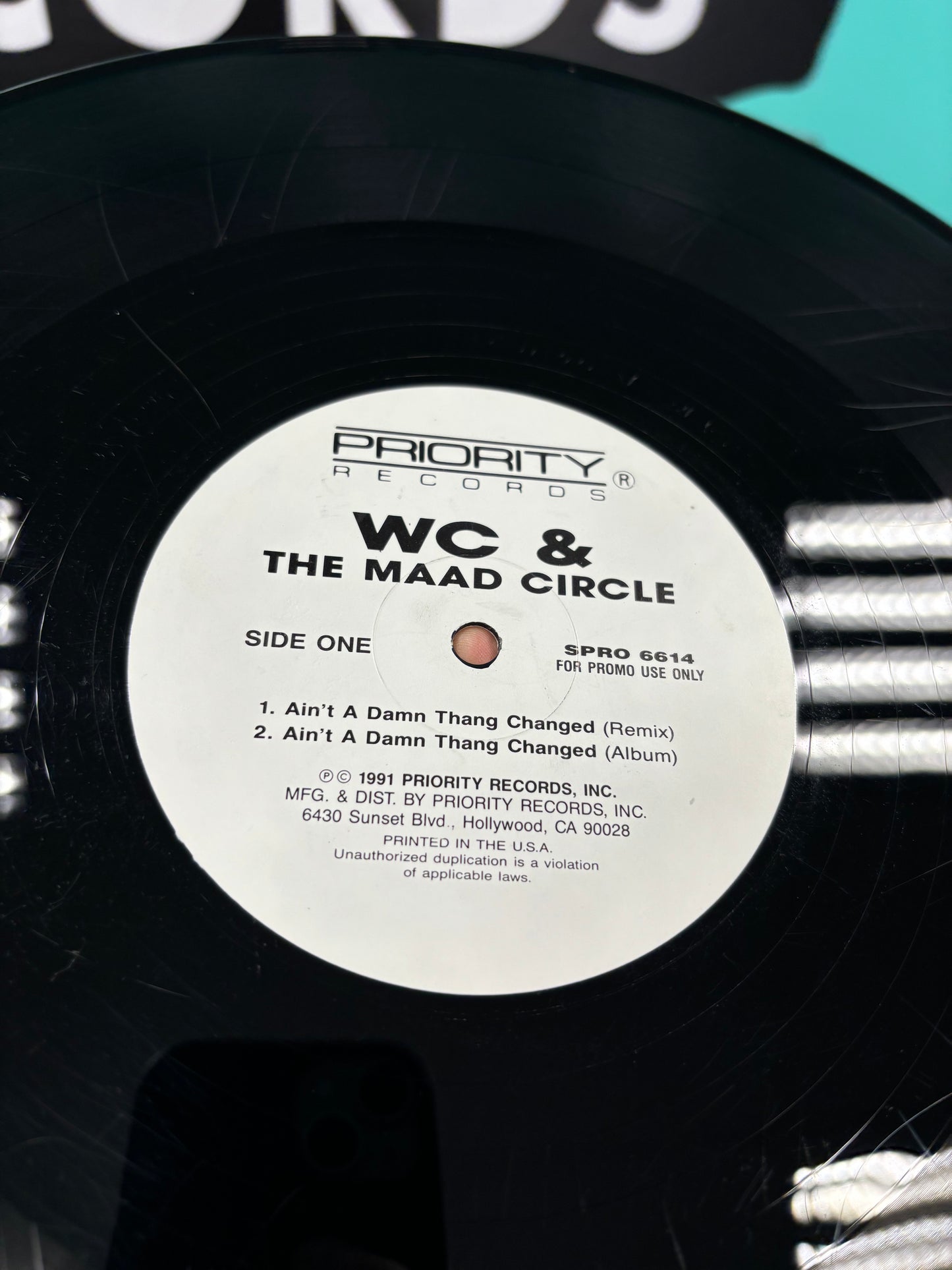 WC & The Mad Circle: Ain’t A Damn Thang Changed, 12inch, promo, Only vinyl pressing, Priority Records, US 1991