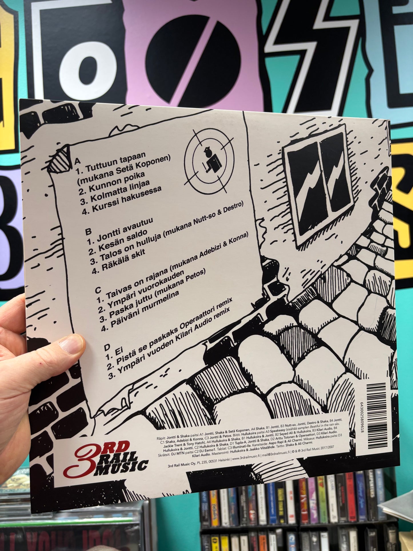 Jontti & Shaka: Rata-Äänite, 2LP, gatefold, reissue, Only vinyl pressing, 3rd Rail Music, Finland 2017