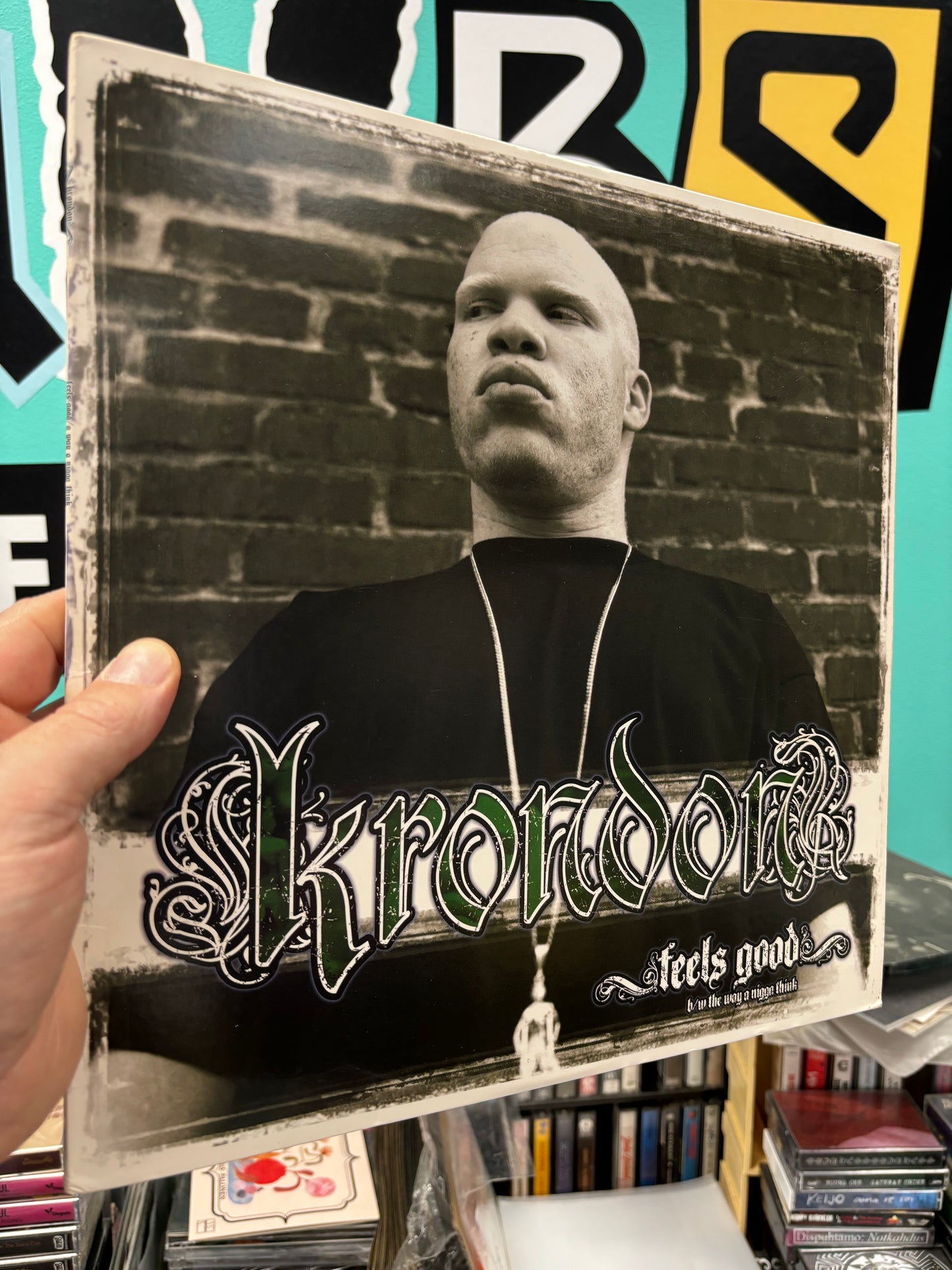 Krondon: Feels Good/The Way A Nigga Think, 12inch, Only pressing, Strong Arm Steady Recordings, US 2002