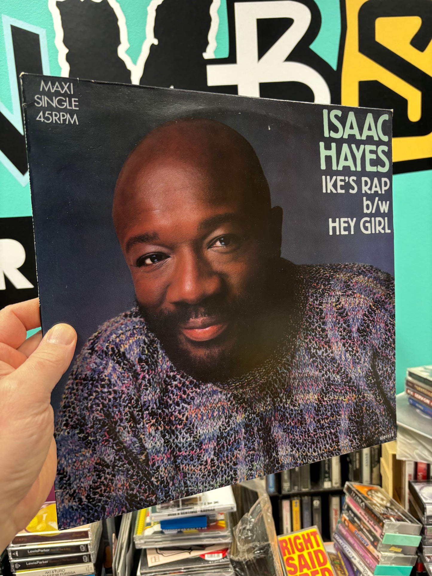 Isaac Hayes: Ike’s Rap/Hey Girl, 12inch, CBS, Europe 1986