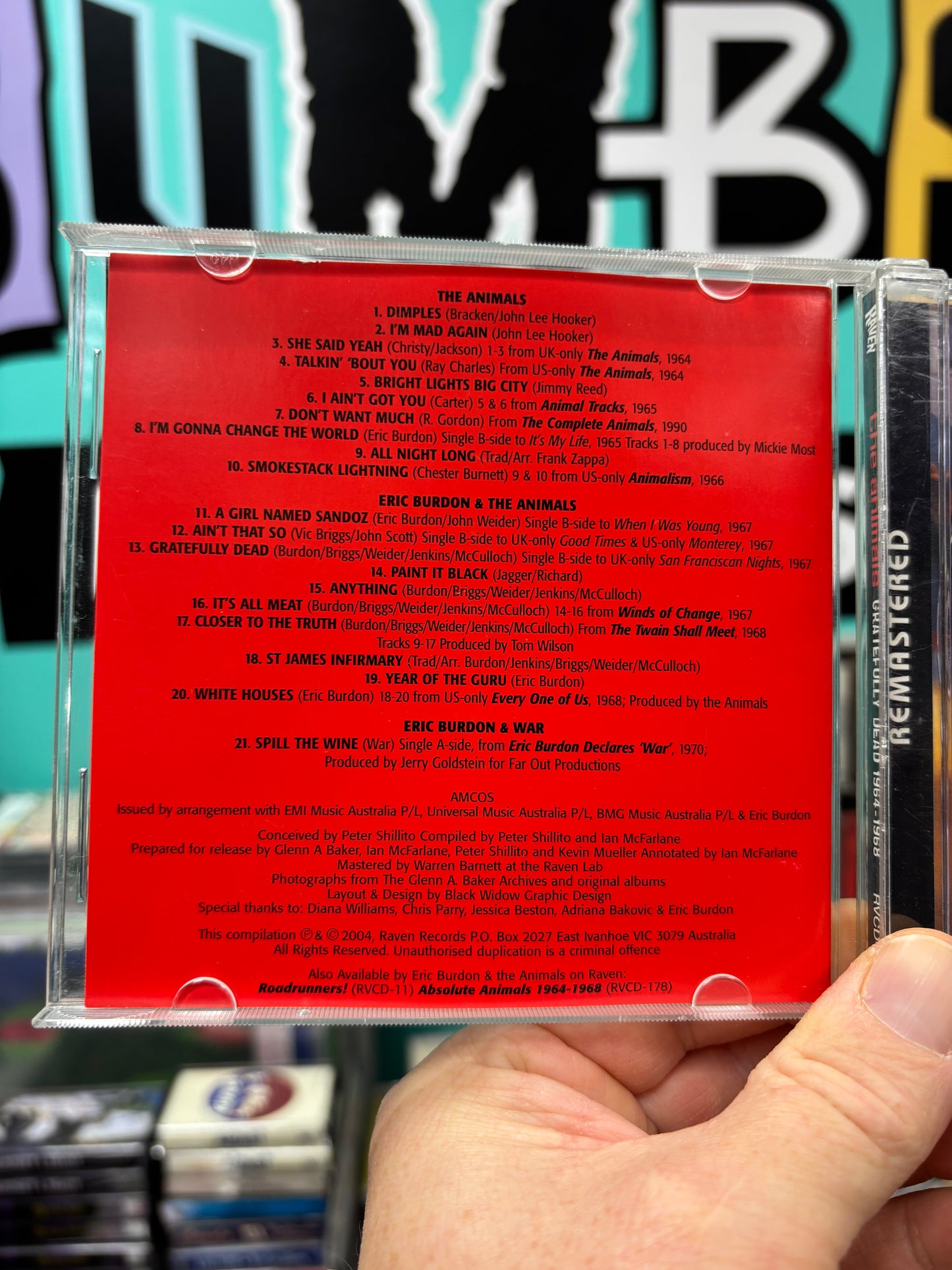 The Animals: Gratefully Dead 1964-1968, CD, Compilation, Only pressing, Raven Records, Australia 2004