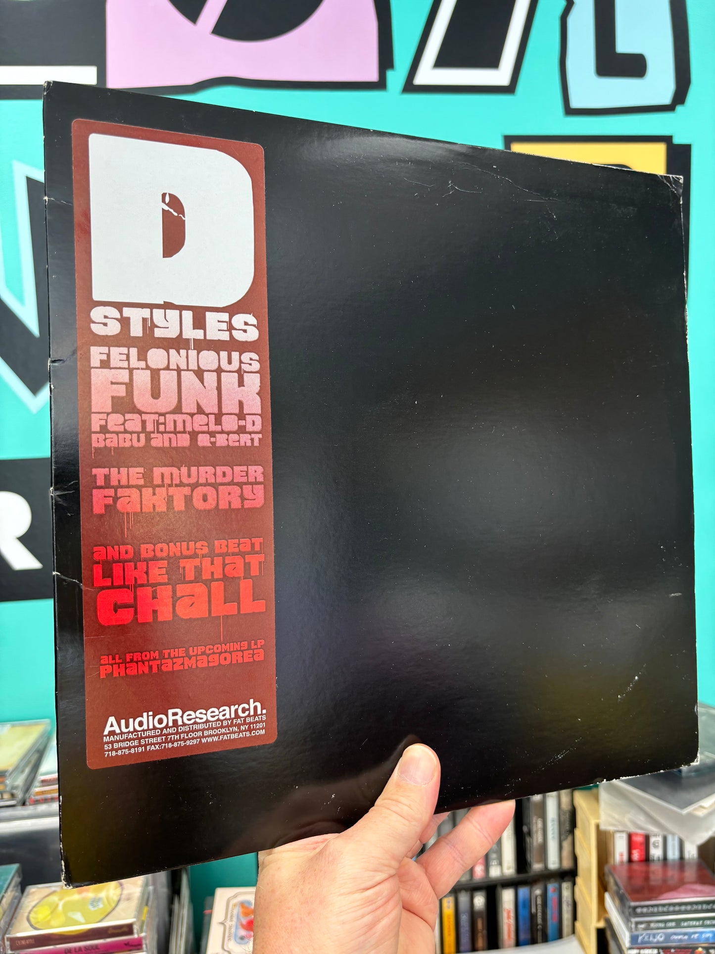 D Styles: Felonious Funk, 12inch, Only pressing, Audio Research Records, US 2002