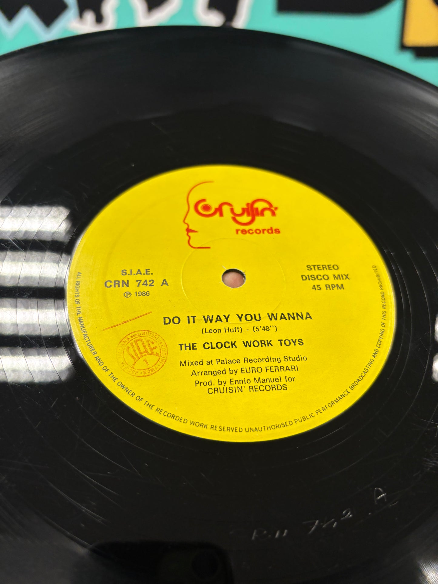 The Clock Work Toys: Do It Way You Wanna, 12inch, 1st pressing, Cruisin’ Records, Italy 1986